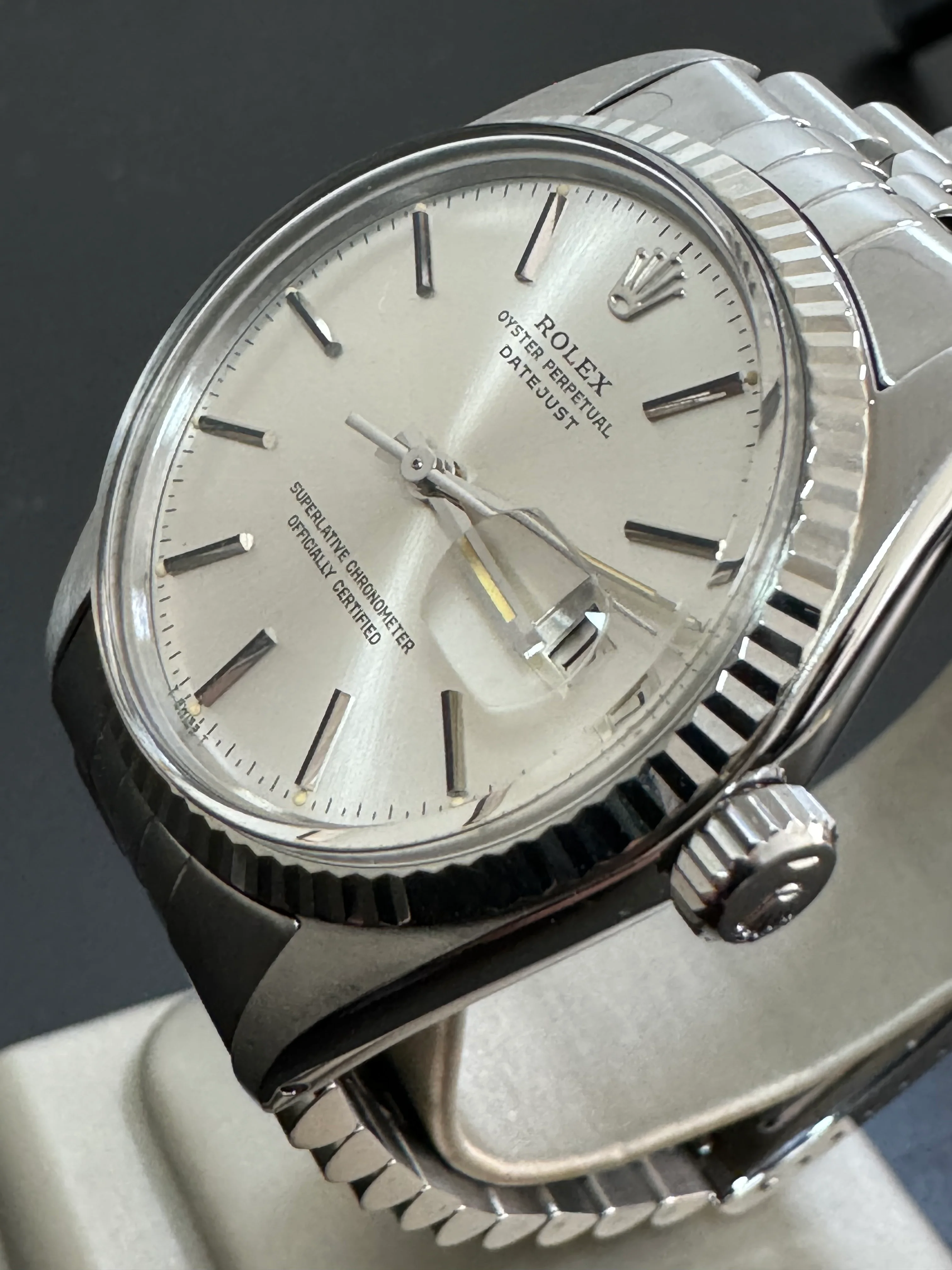 Rolex Steel Datejust 36 - Fluted Bezel - Silver Index Dial - Jubilee Bracelet - 16014