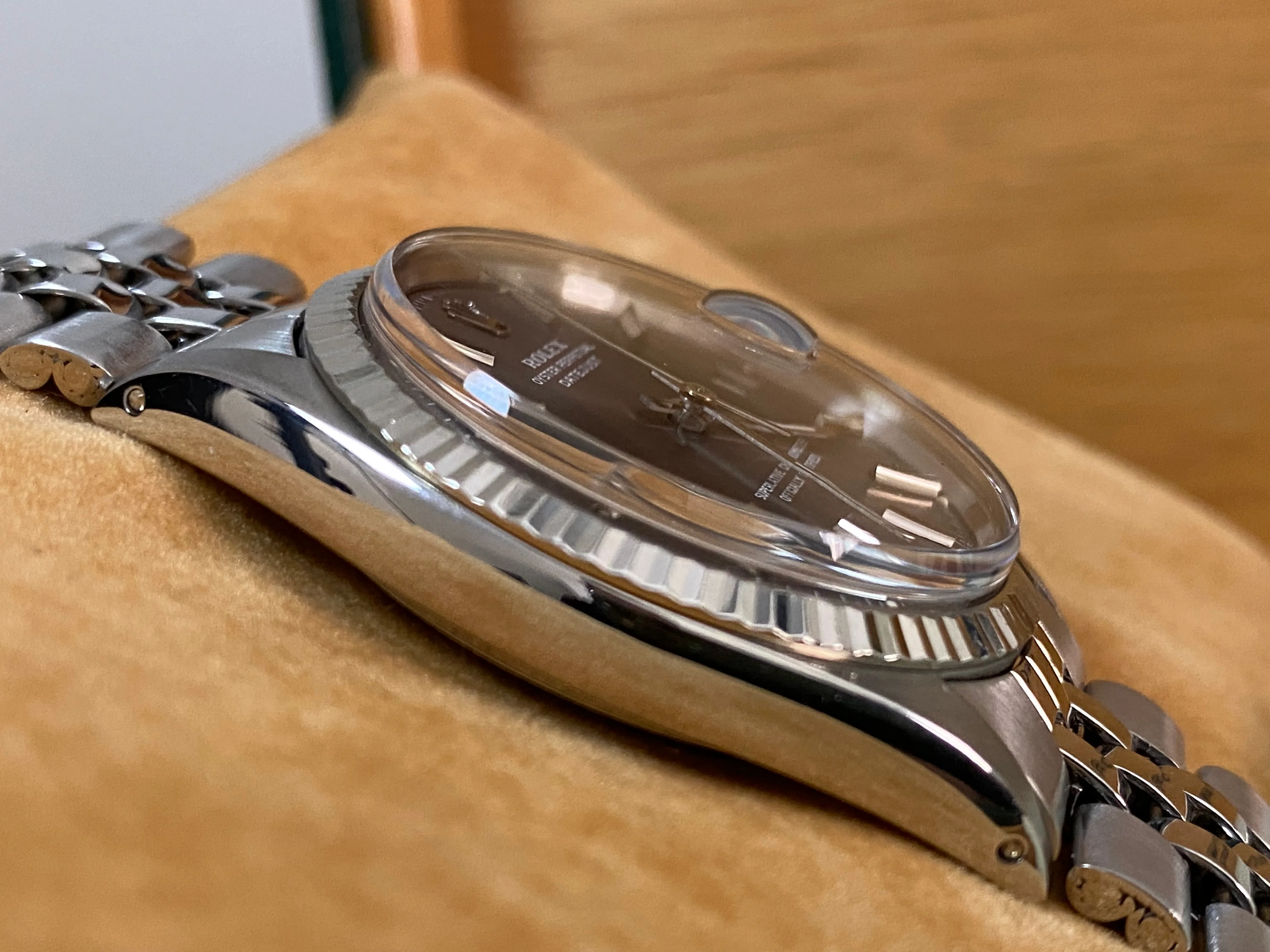 Rolex Steel Datejust 36 - Fluted Bezel - Grey Index Dial - Jubilee Bracelet - 1601