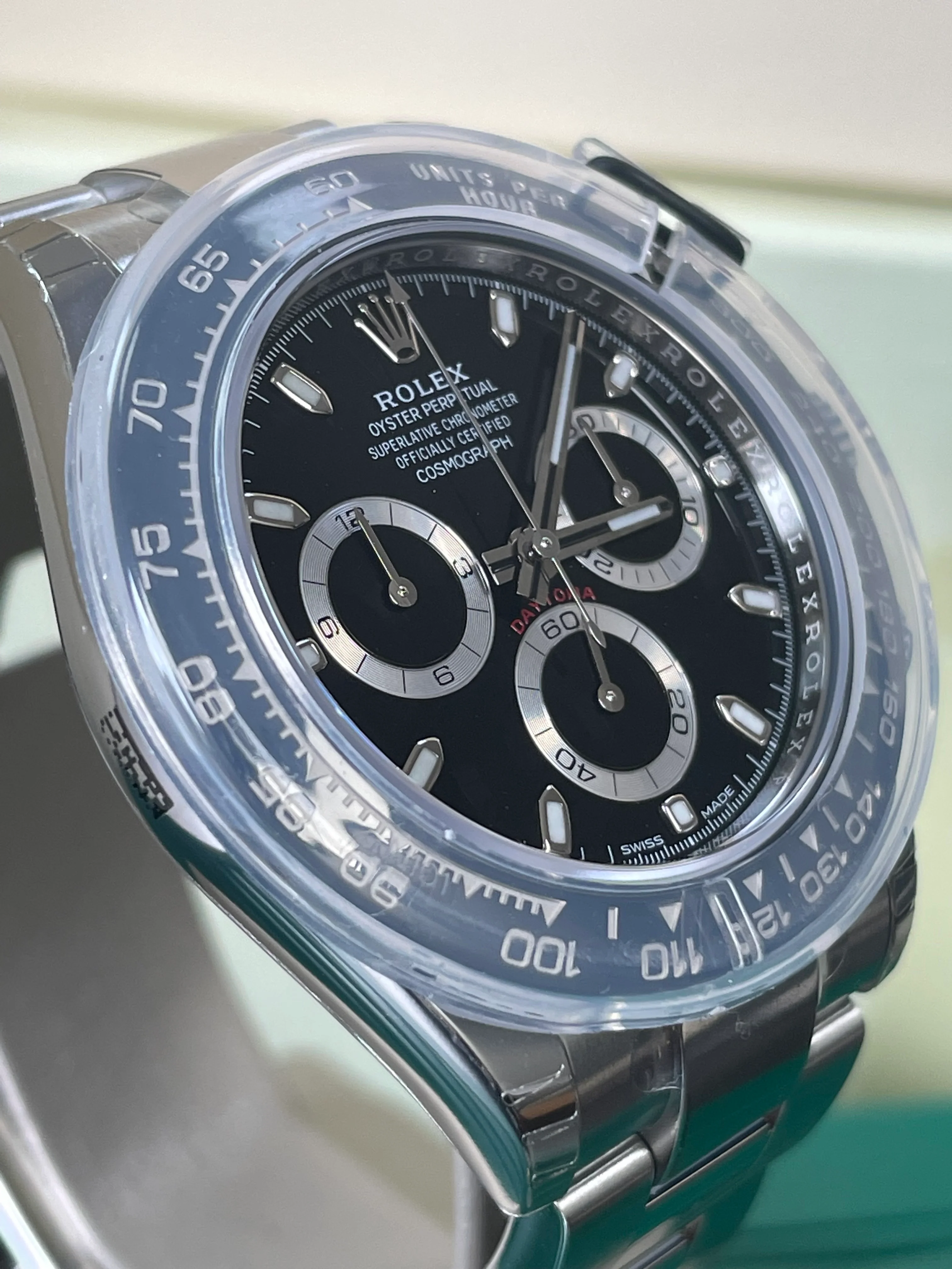 Rolex Steel Cosmograph Daytona - 2023 - Black Index Dial - 116500LN *FULL STICKERS*