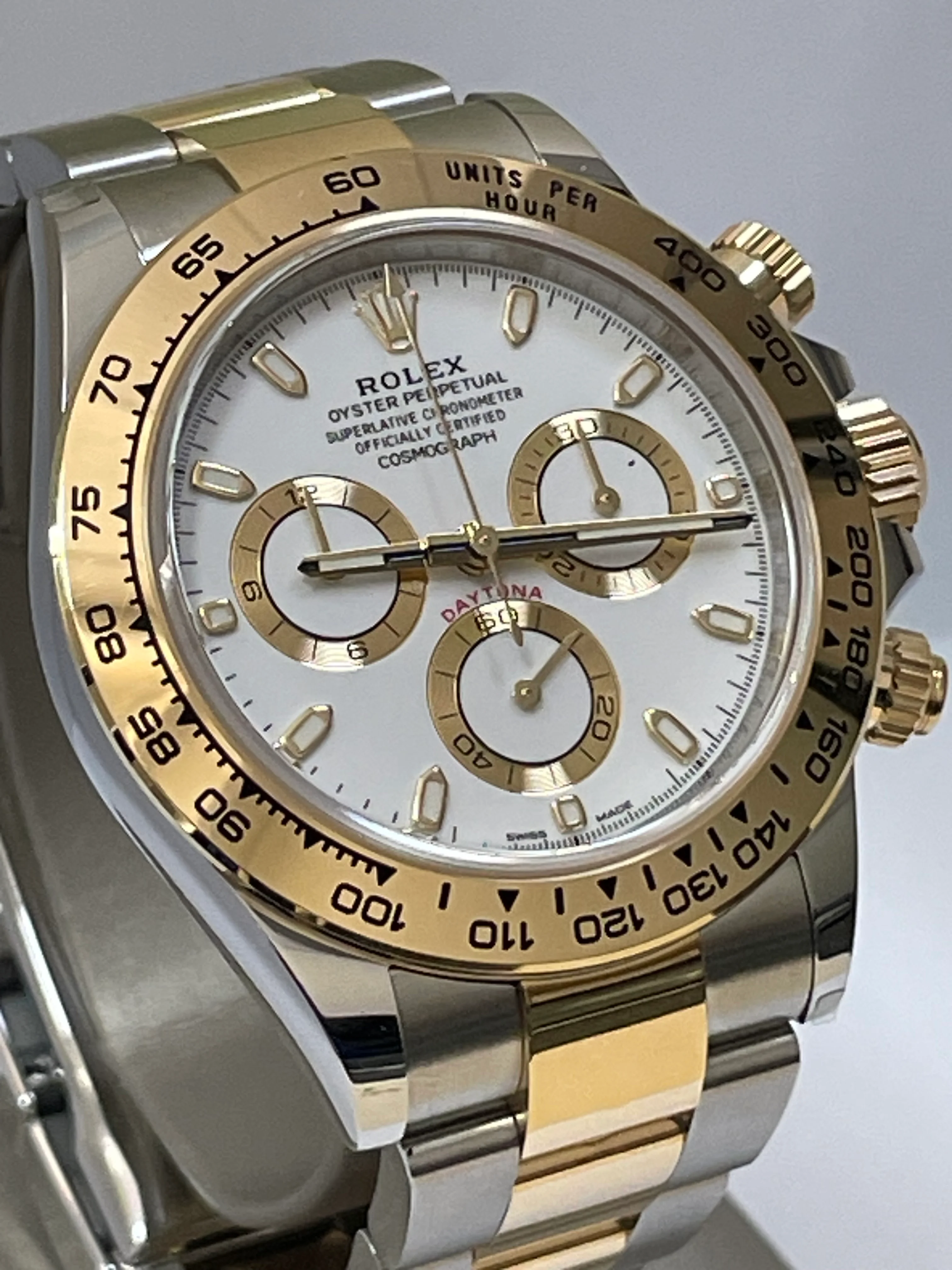 Rolex Yellow Rolesor Cosmograph Daytona - 2023 - White Index Dial - 116503
