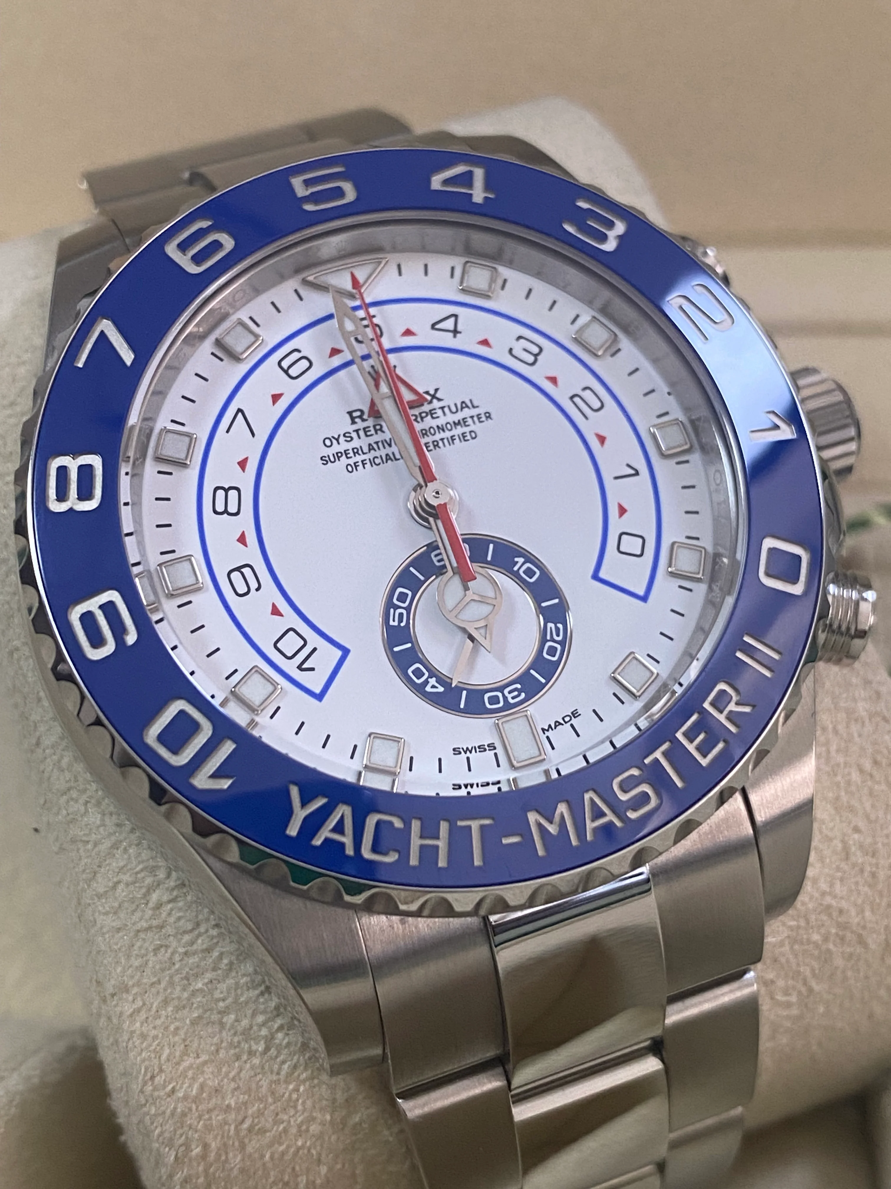 Rolex Steel Yacht-Master II - 2021 - White Dial - 116680 *FULL SET*