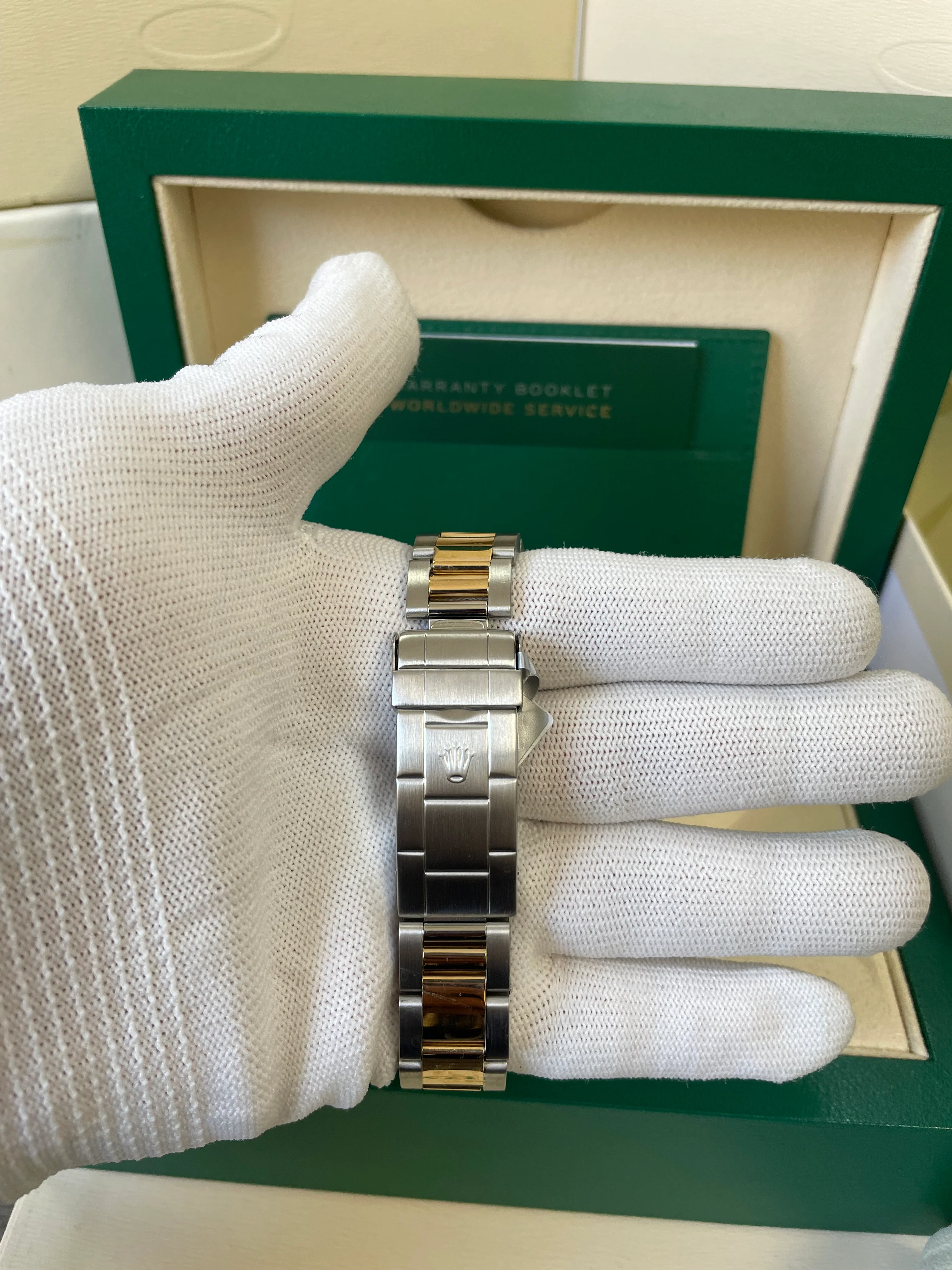 Rolex Steel and Gold Submariner Date - 1997 - Grey Serti Dial - Pre Ceramic - 16613