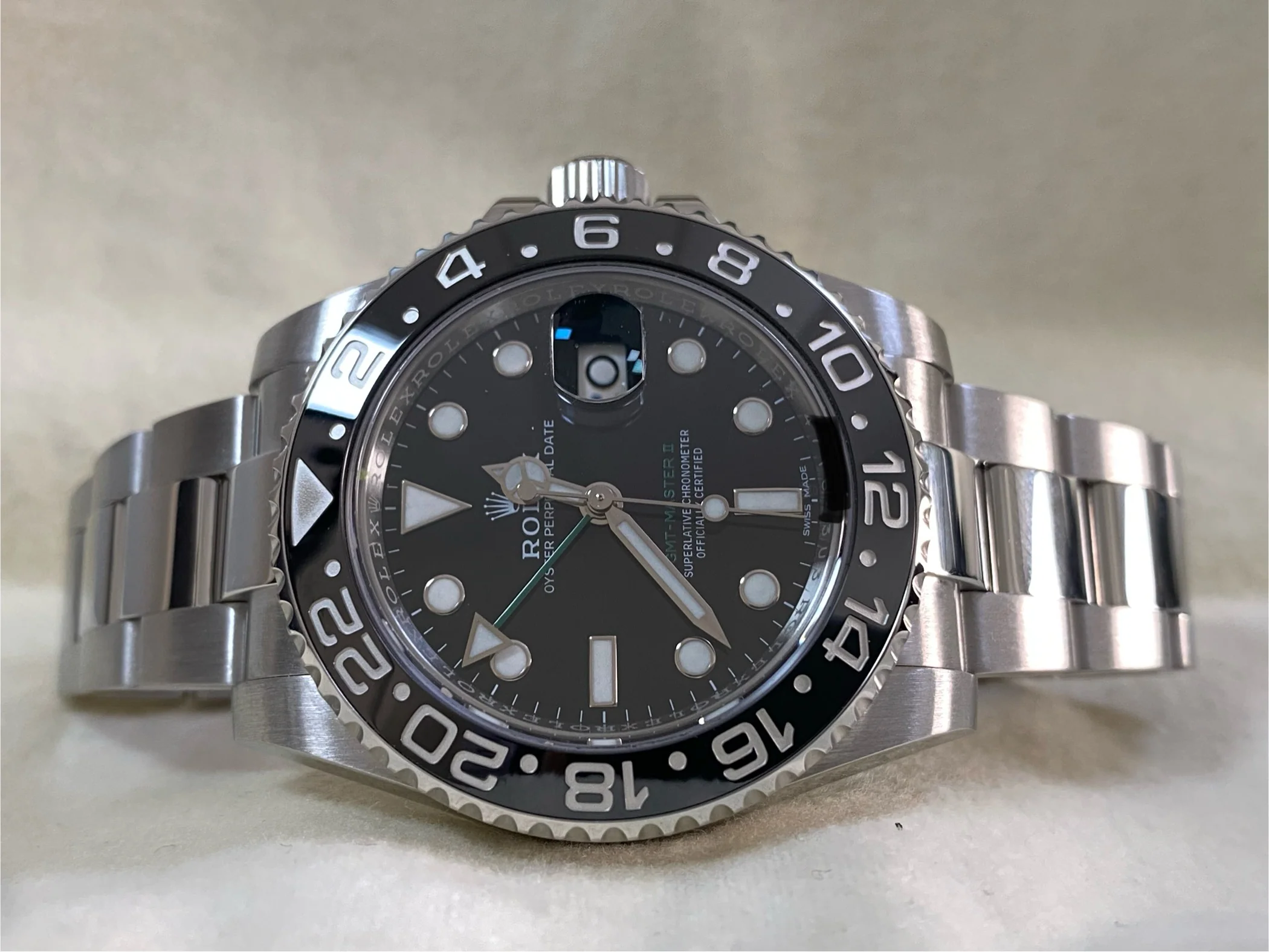 Rolex Steel GMT-Master II - 2018 - Black Bezel - Black Dial - Oyster Bracelet - 116710LN *FULL SET*