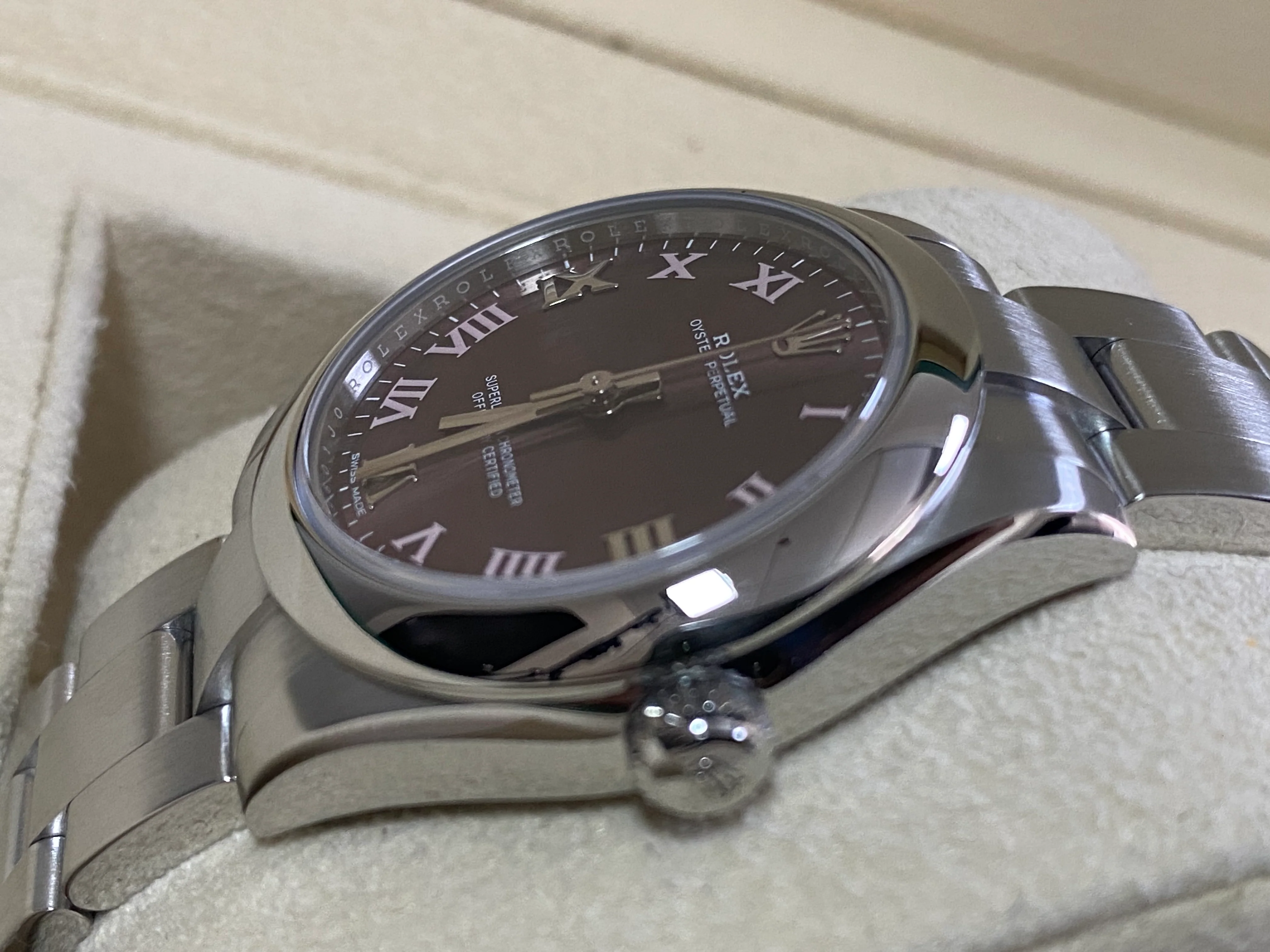 Rolex Oyster Perpetual 31 - 2018 - Domed Bezel - Grape Dial - Oyster Bracelet - 177200 *FULL SET*