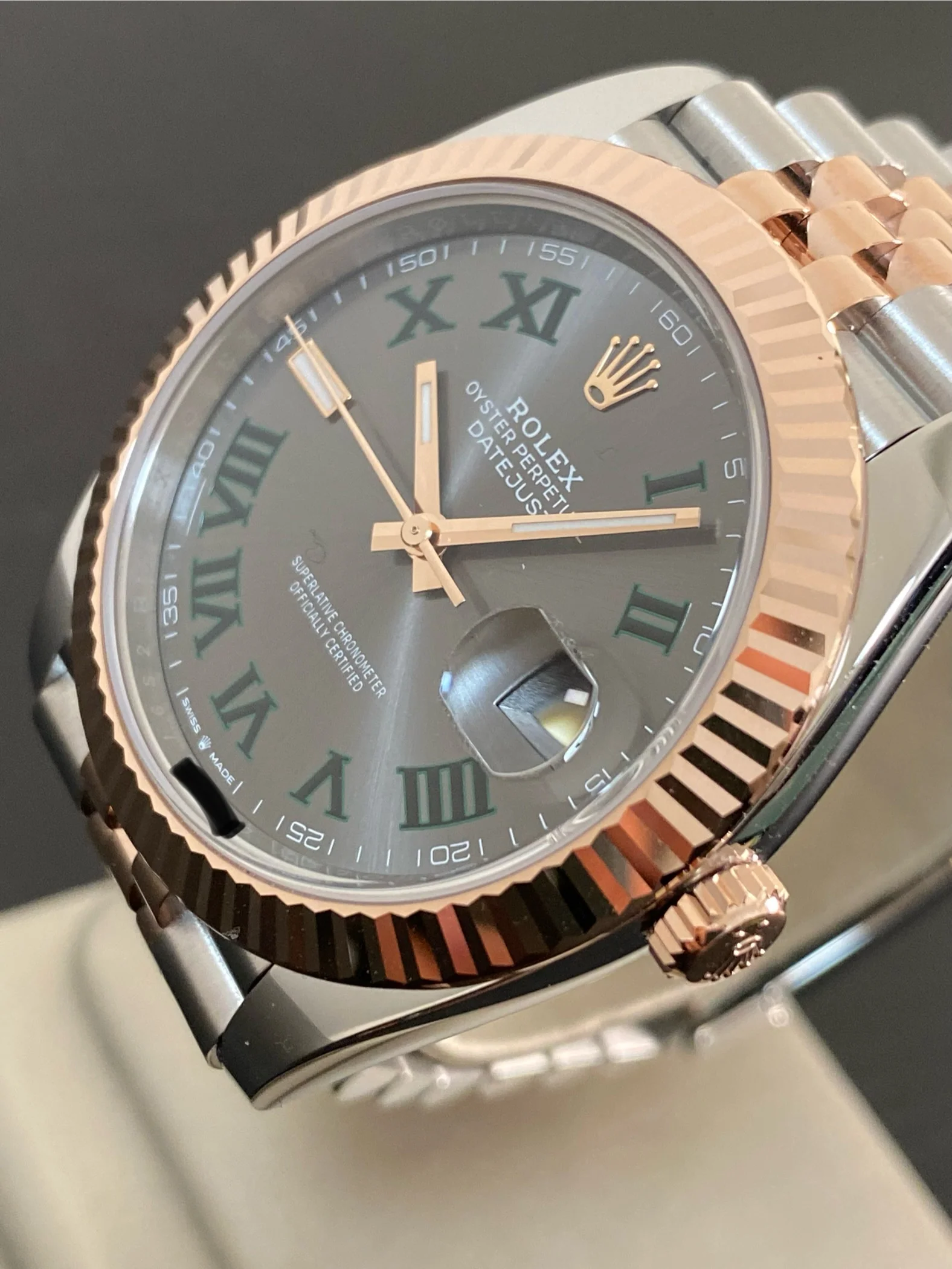 Rolex Steel and Everose Gold Datejust 41 - 2024 - Fluted Bezel - 