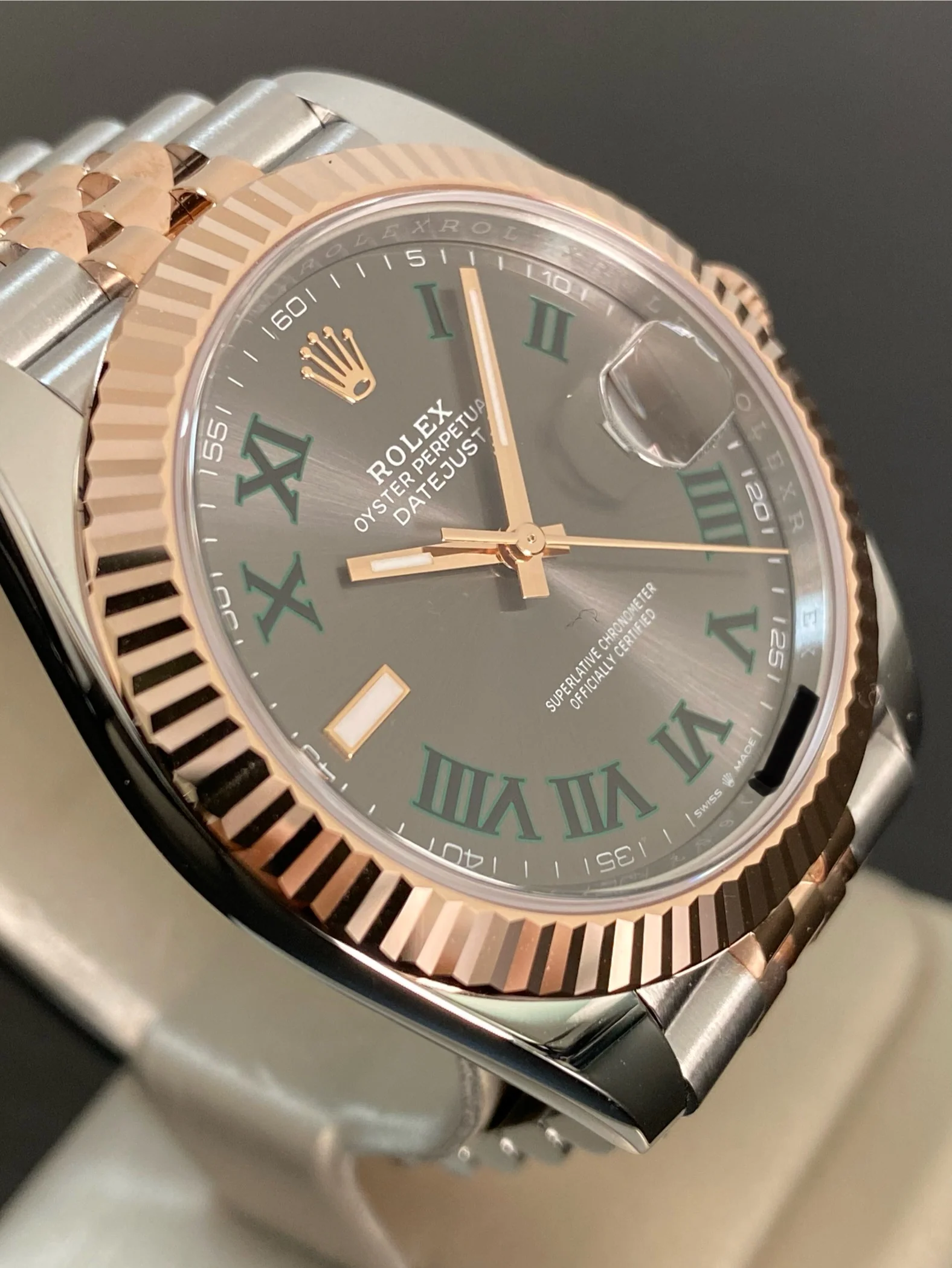 Rolex Steel and Everose Gold Datejust 41 - 2024 - Fluted Bezel - 