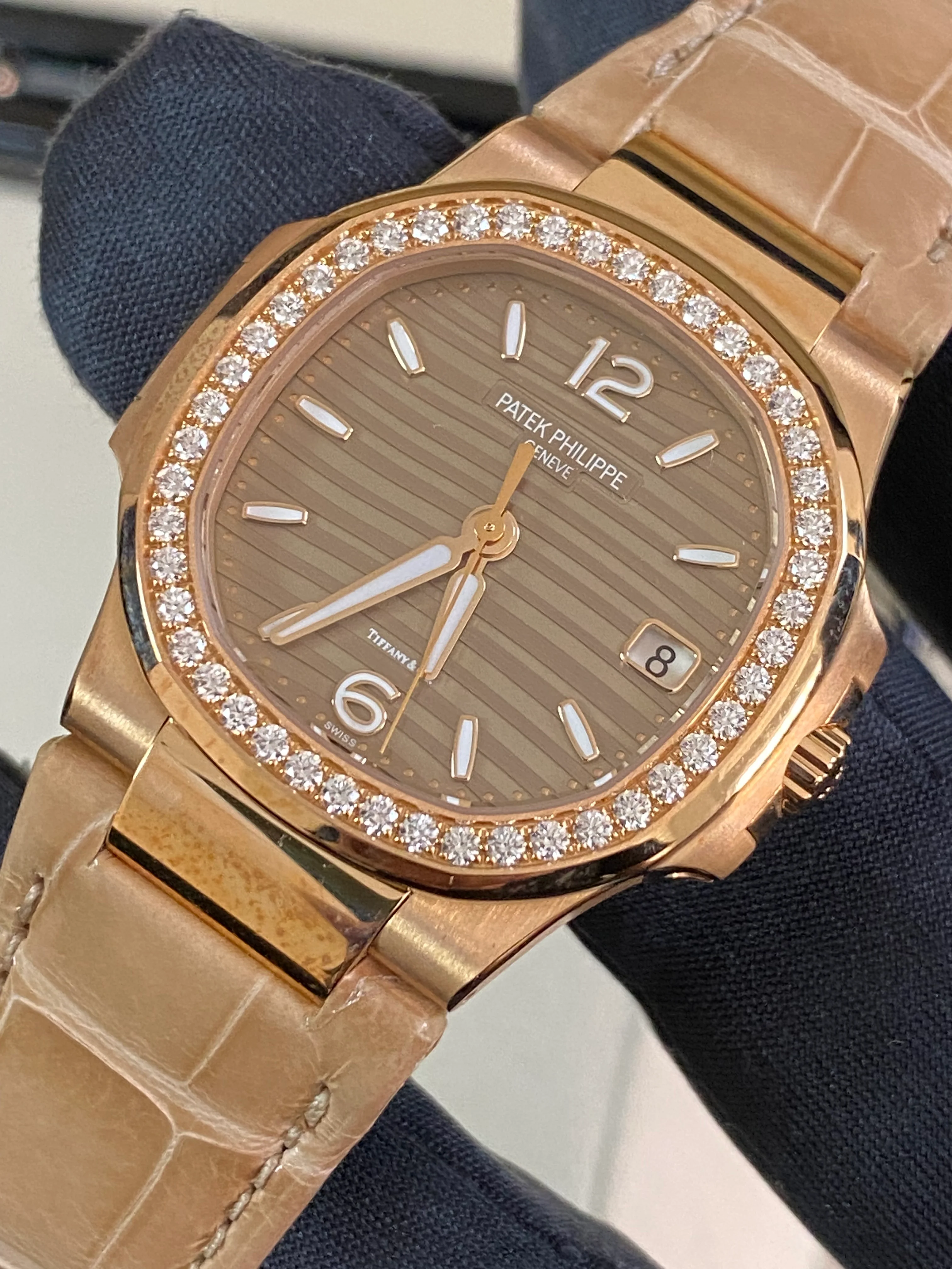Patek Philippe Rose Gold Ladies Nautilus - 