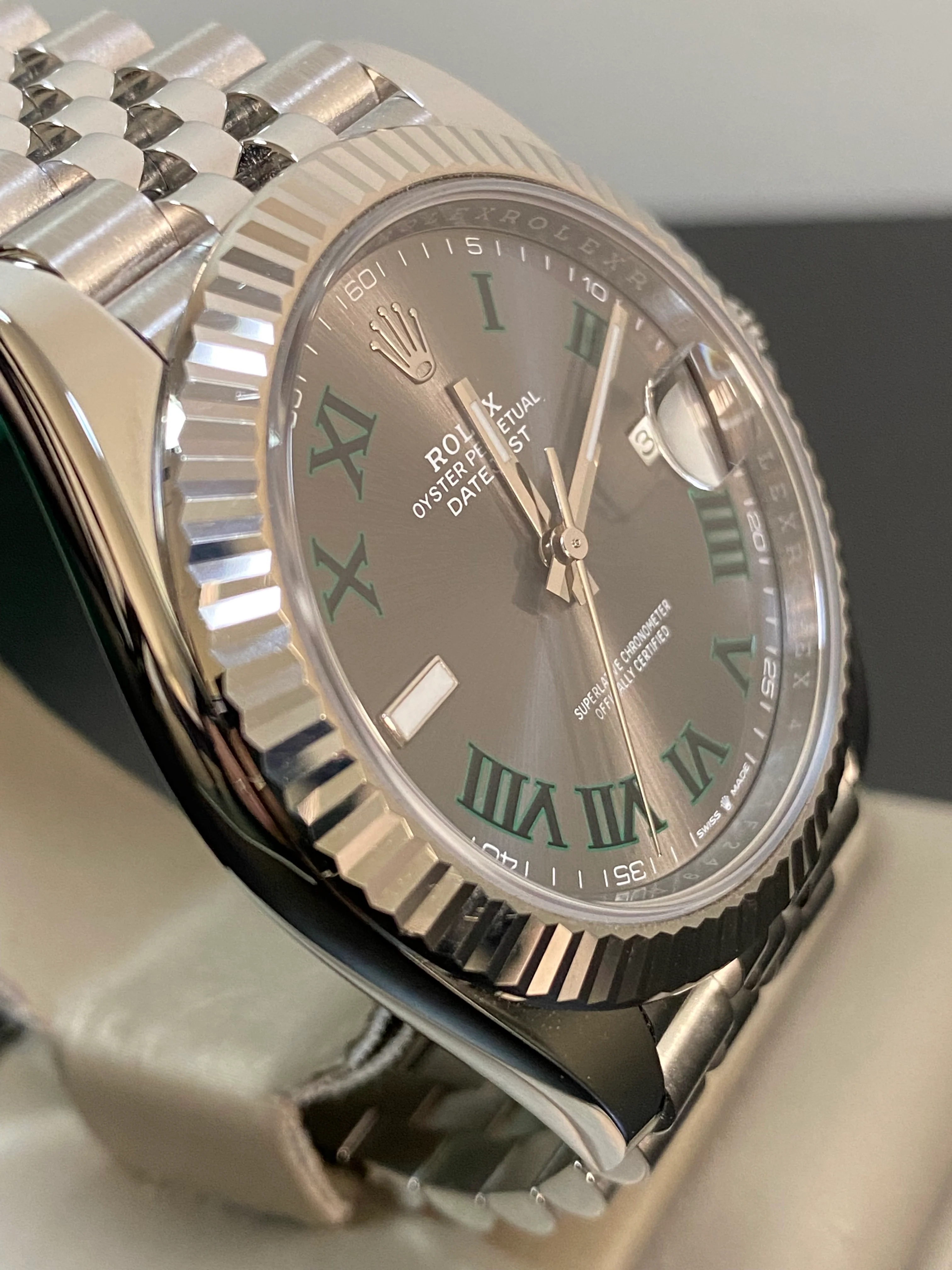 Rolex Steel and White Gold Datejust 41 - 2024 - Fluted Bezel - 