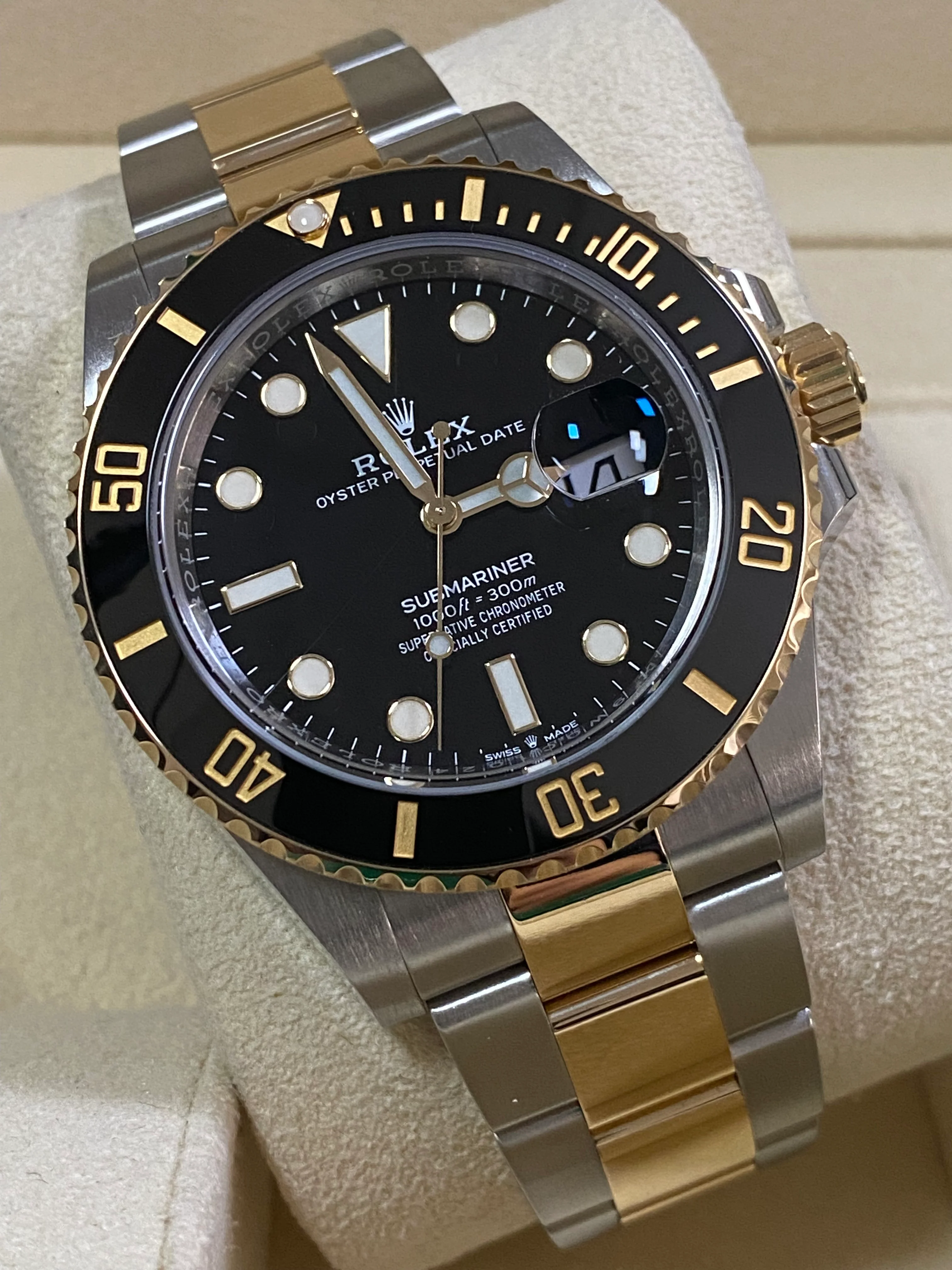 Rolex Steel and Gold Submariner Date - 2021 - Black Bezel - Black Dial - 126613LN
