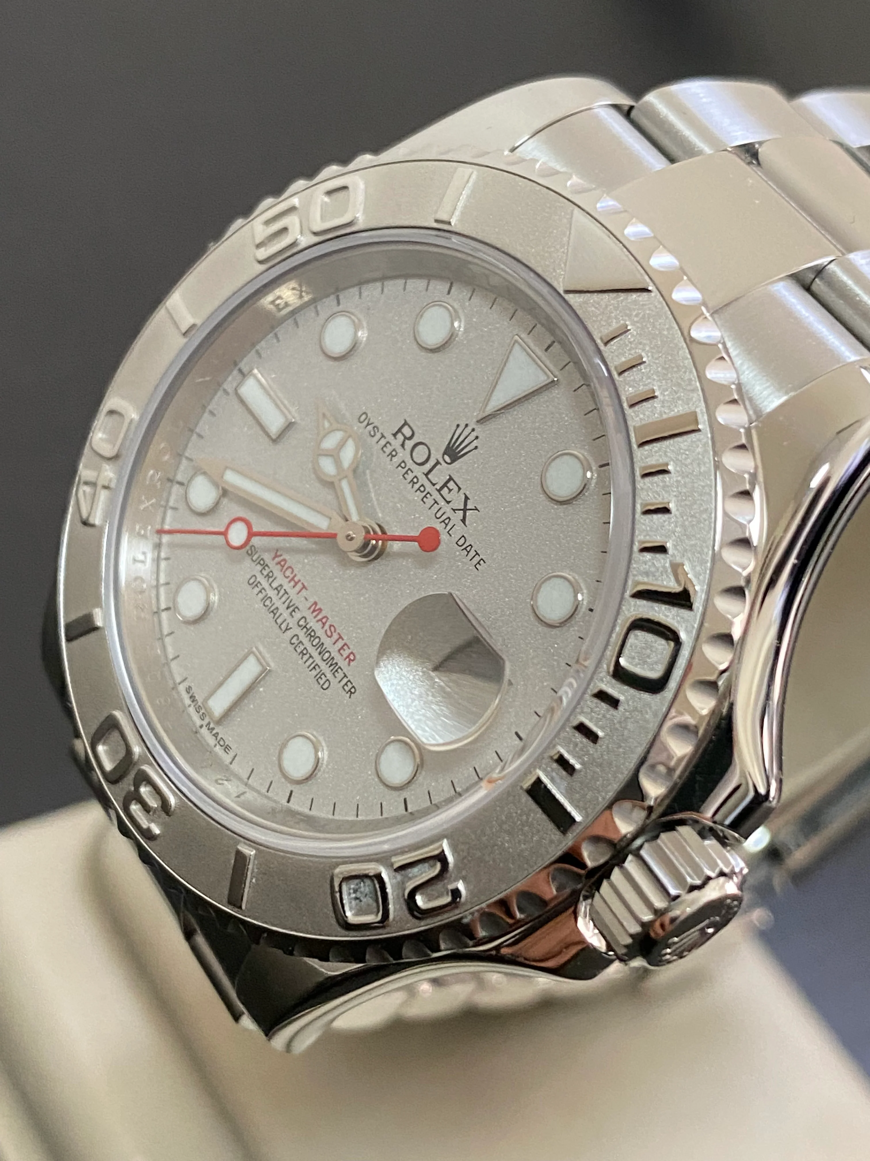 Rolex Steel and Platinum Yacht-Master 40 - 2013 - Silver Dial - 116622 *FULL SET*