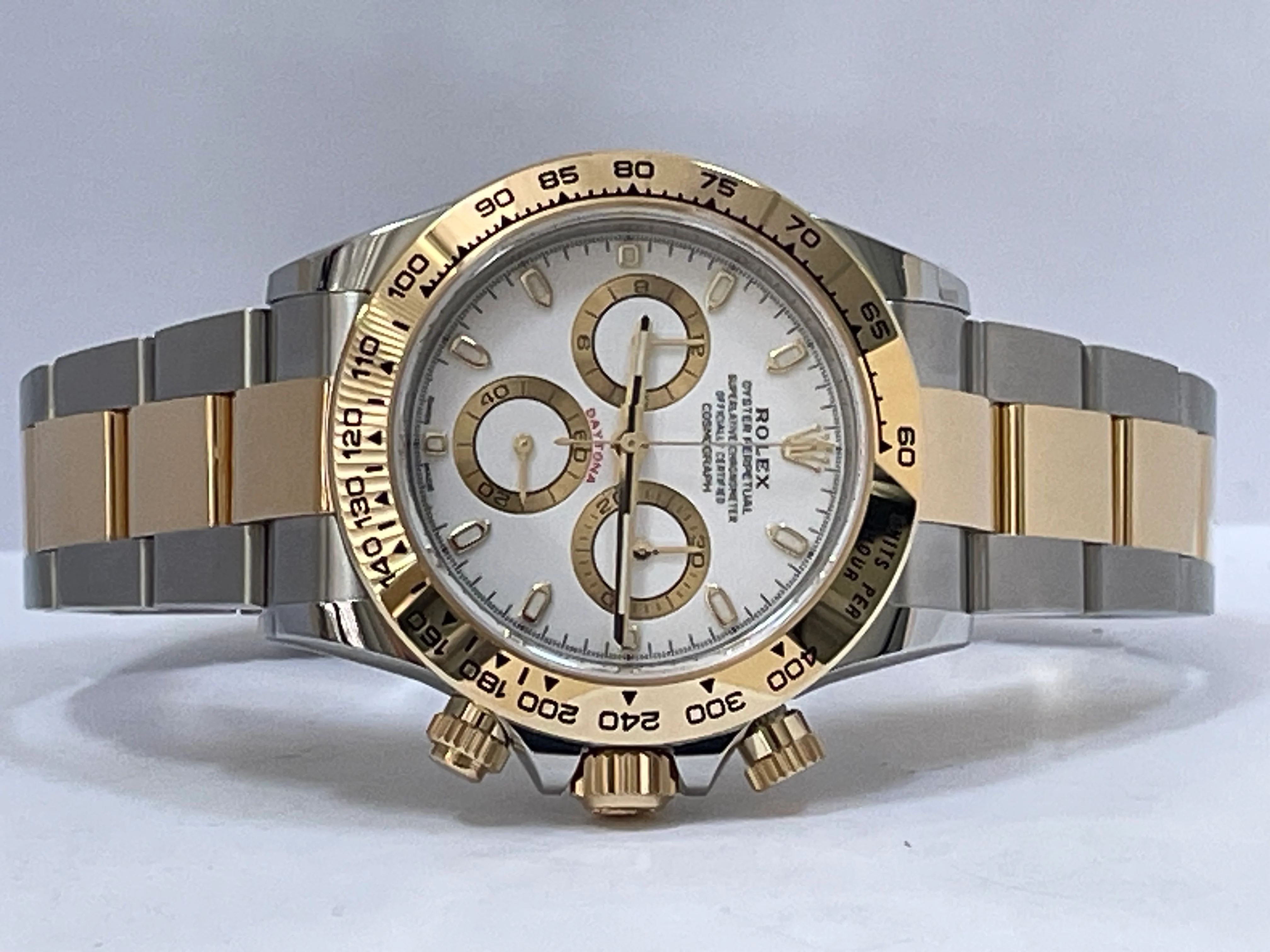 Rolex Yellow Rolesor Cosmograph Daytona - 2023 - White Index Dial - 116503