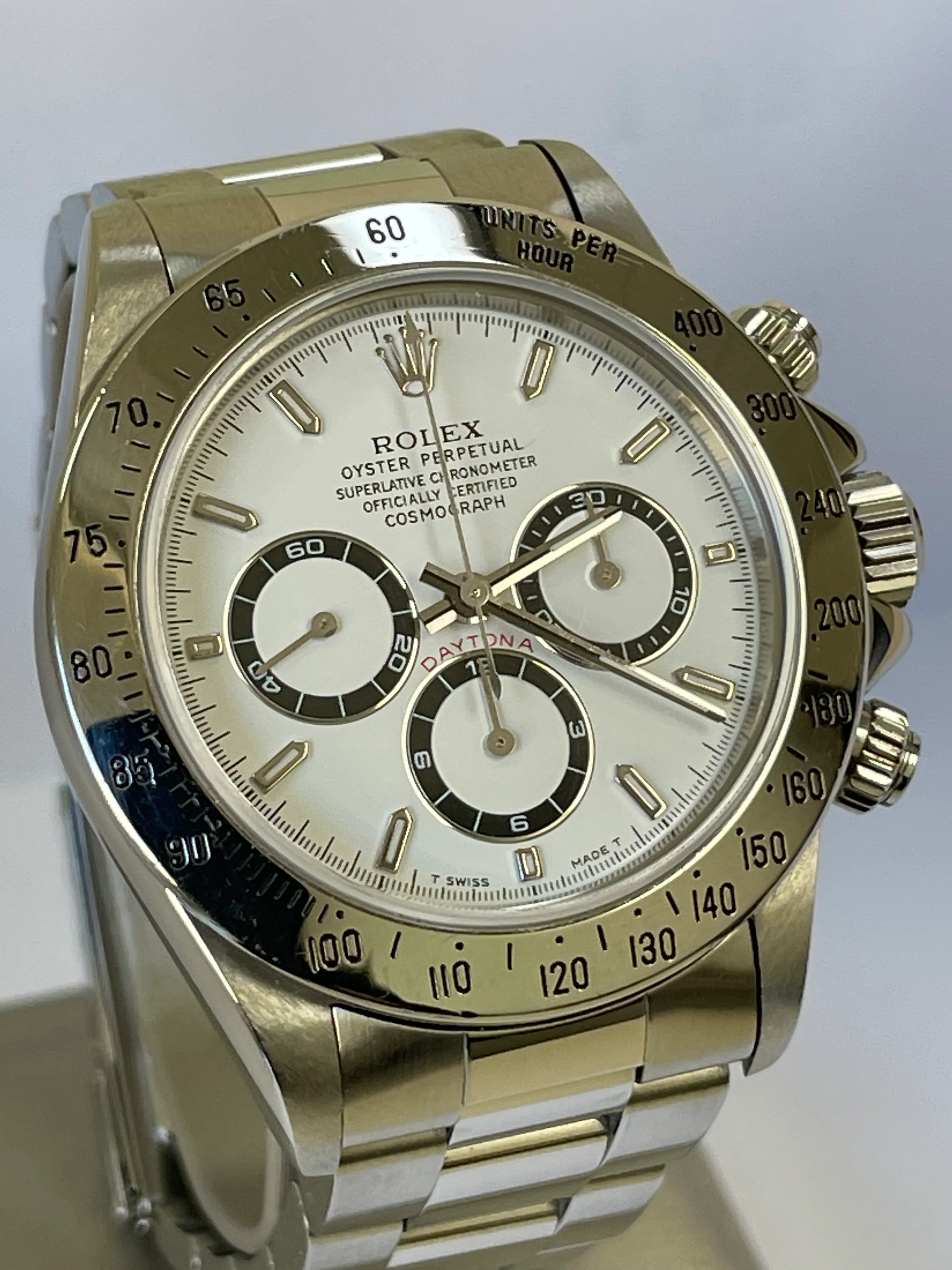 Rolex Steel Cosmograph Daytona - 1996 - Zenith White Dial - 16520
