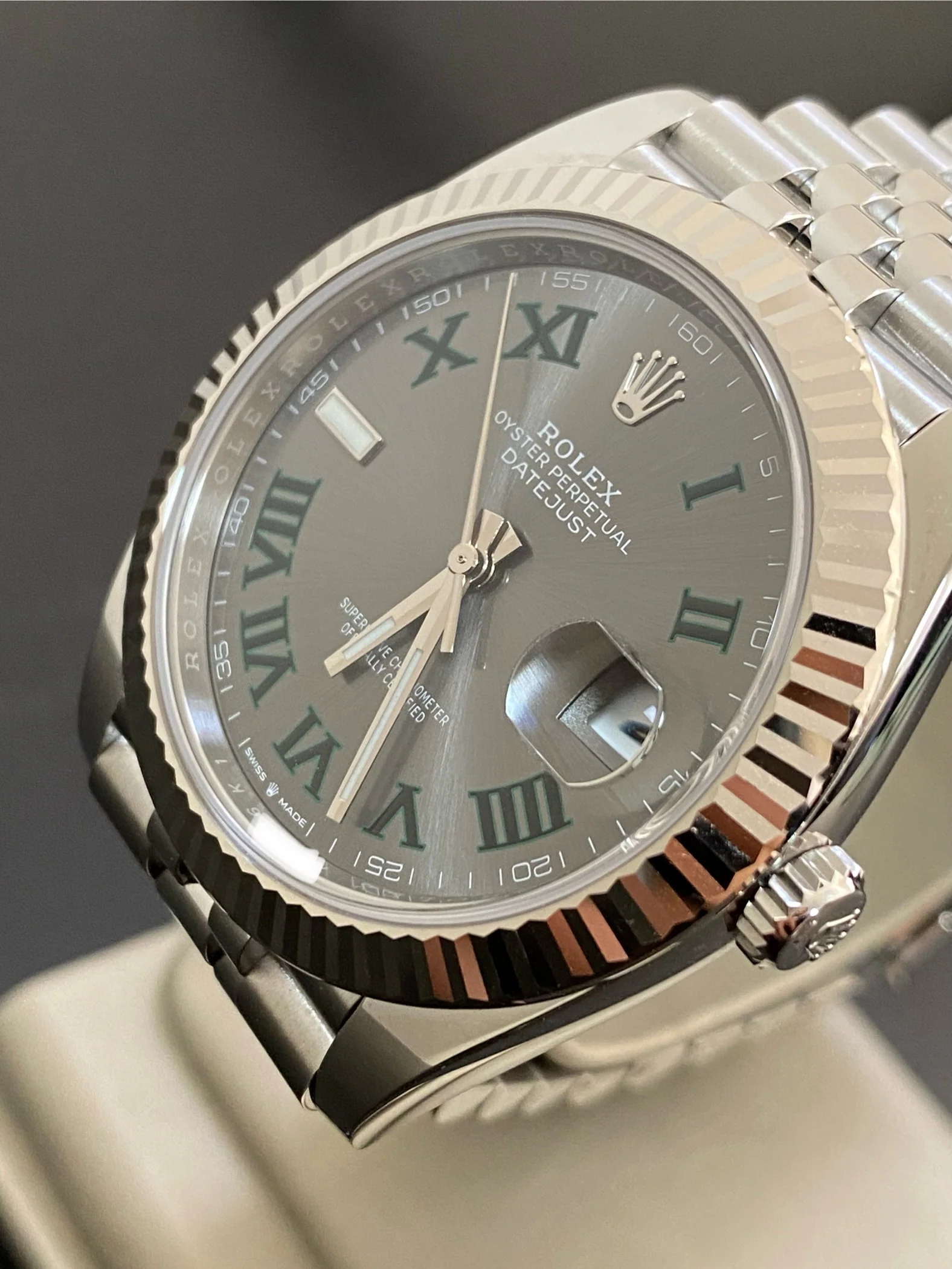 Rolex Steel and White Gold Datejust 41 - 2024 - Fluted Bezel - 