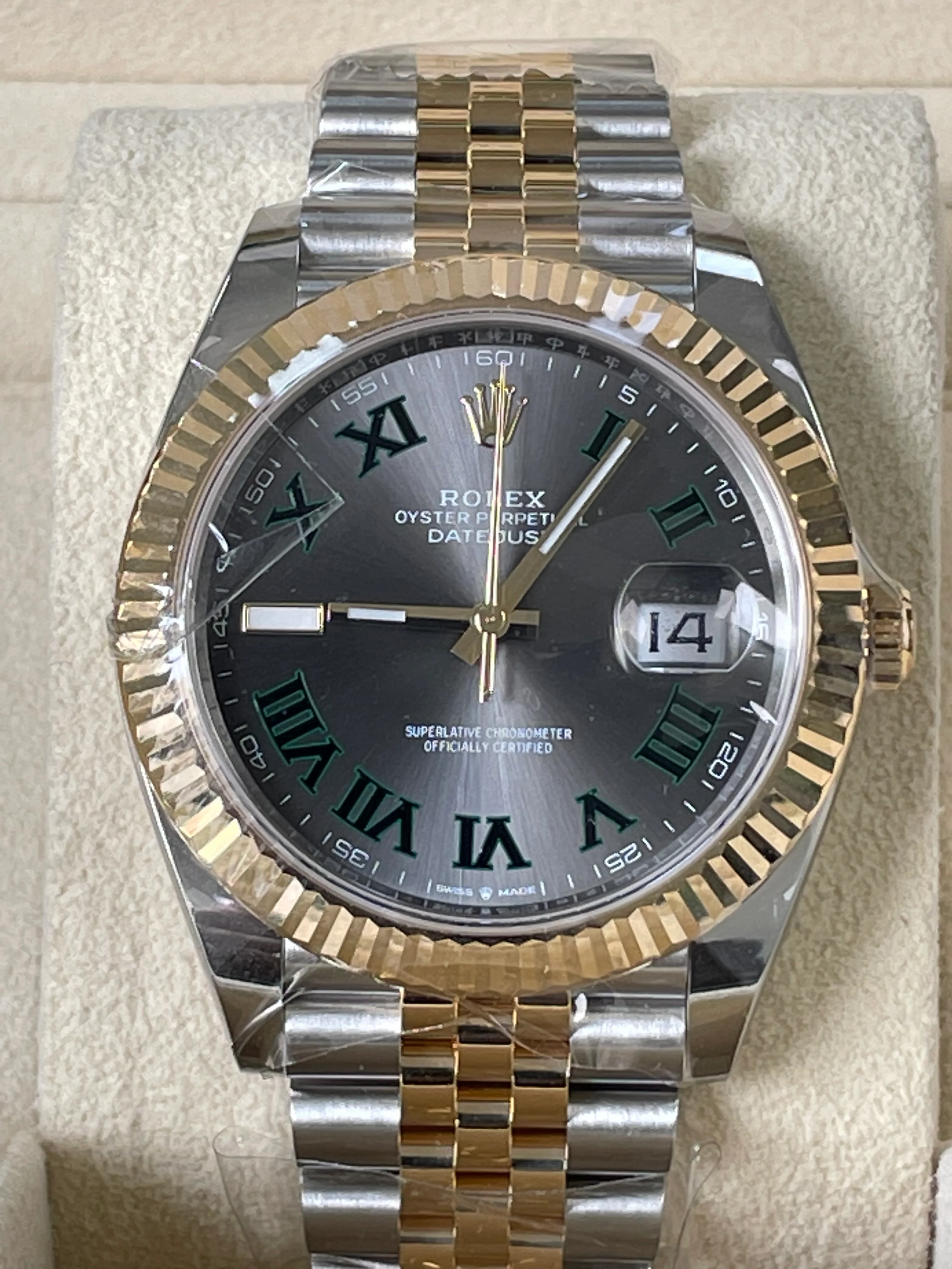 Rolex Steel and Yellow Gold Datejust 41 - 2023 - Fluted Bezel - 