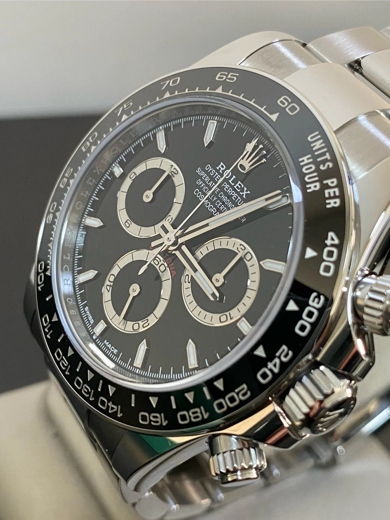 Rolex Steel Cosmograph Daytona - 2024 - Black Index Dial - 126500LN