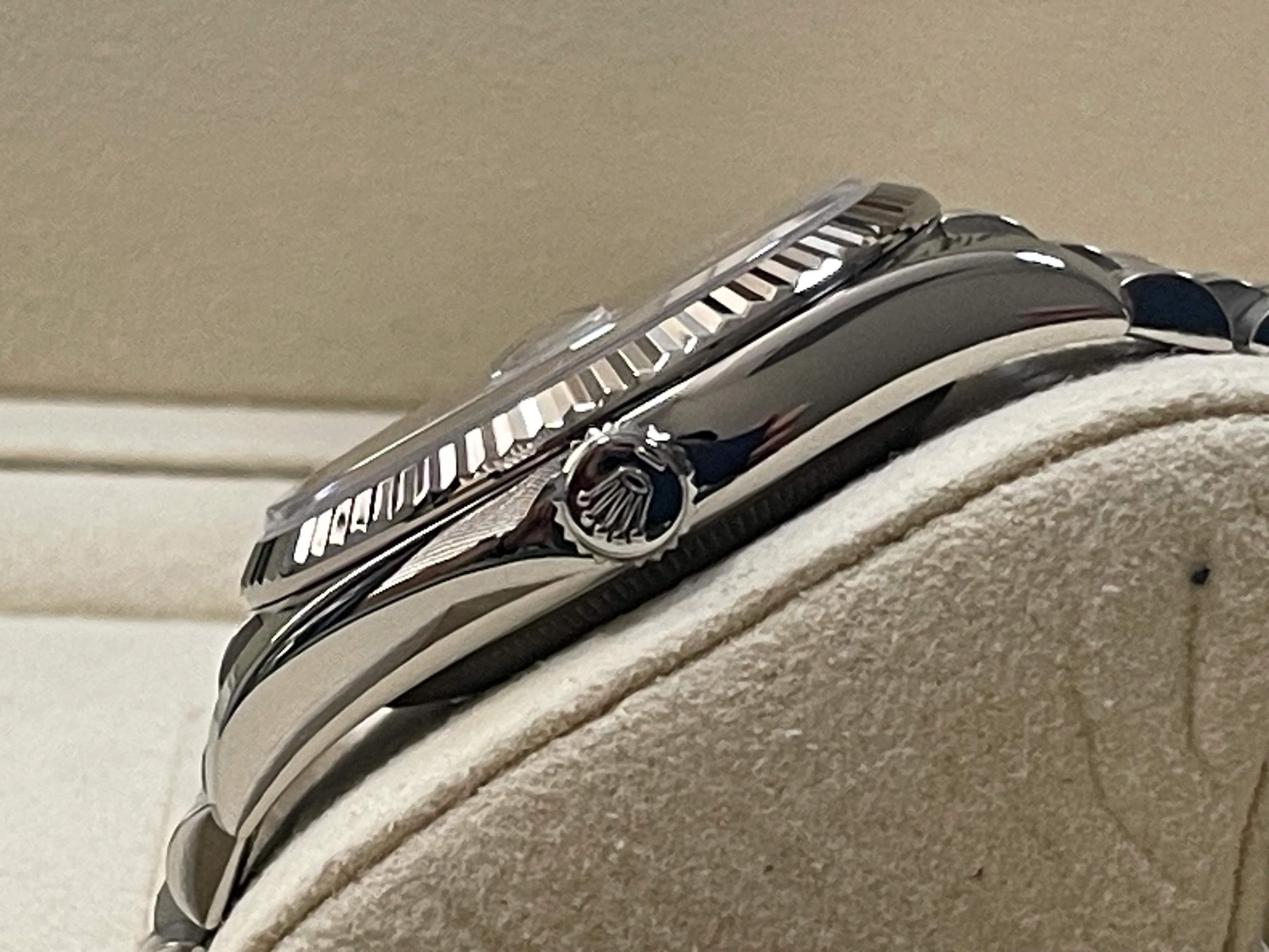 Rolex Steel White Gold Datejust 31 - 2017 - Fluted Bezel - White Roman Dial - Jubilee Bracelet - 178274