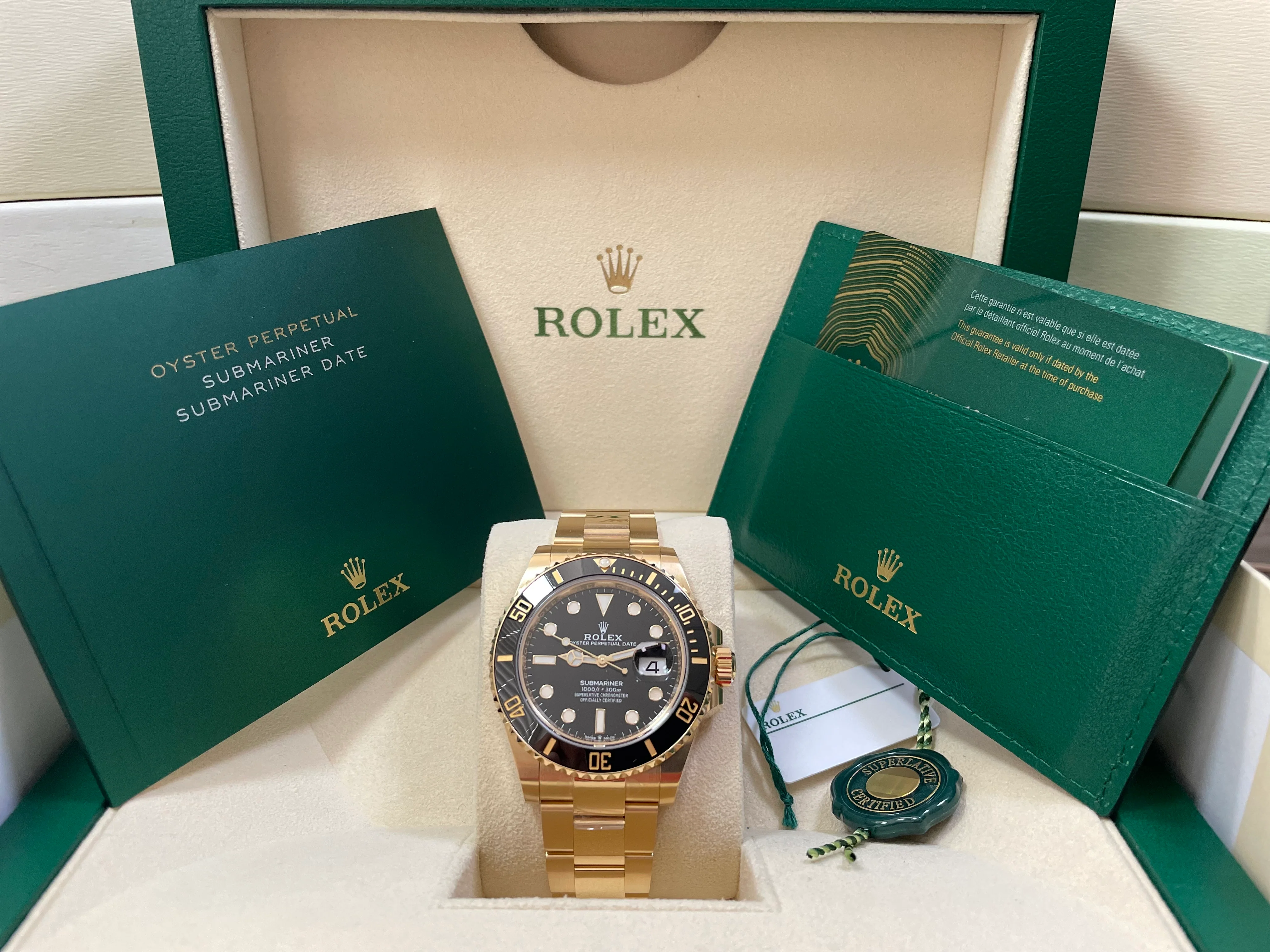 Rolex Yellow Gold Submariner Date - 2023 - Black Bezel - Black Dial - 126618LN