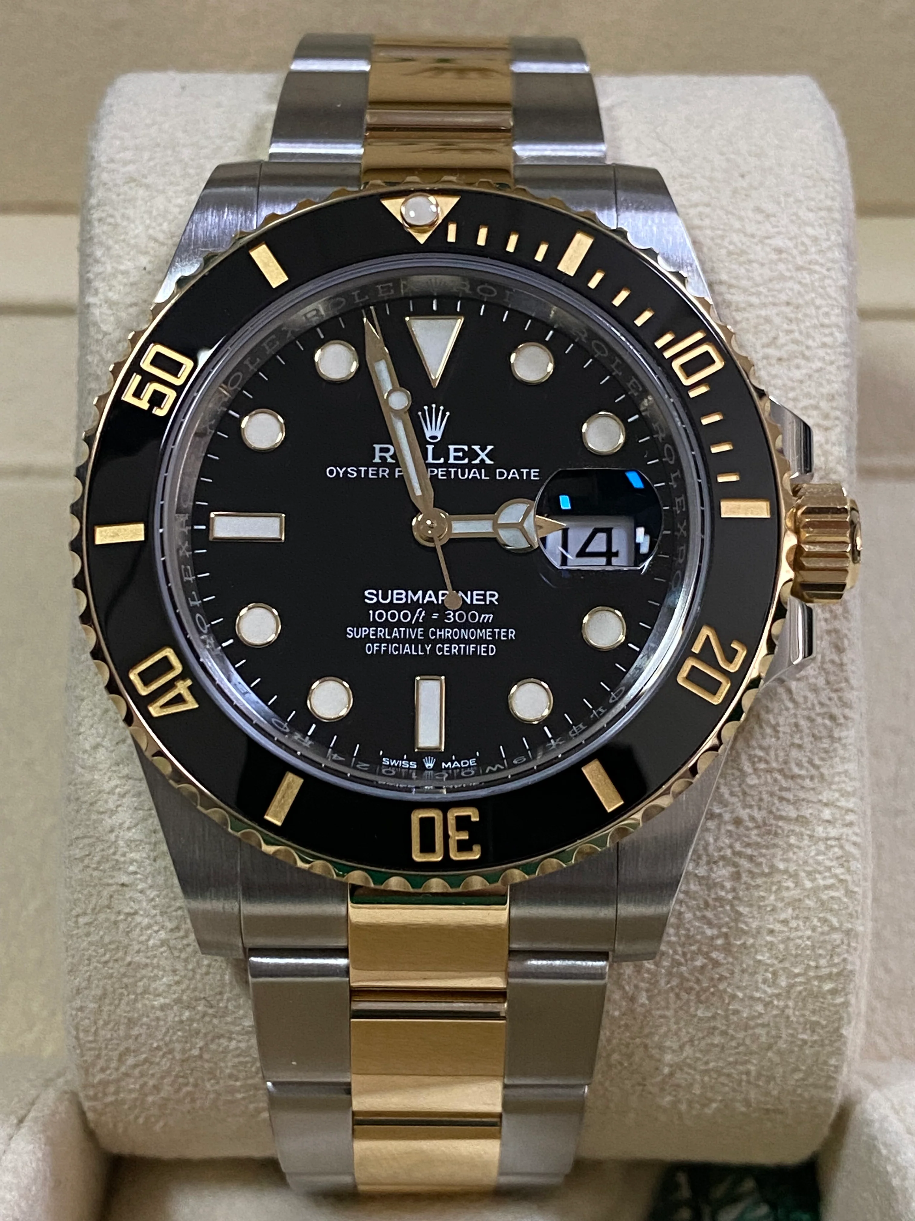 Rolex Steel and Gold Submariner Date - 2021 - Black Bezel - Black Dial - 126613LN