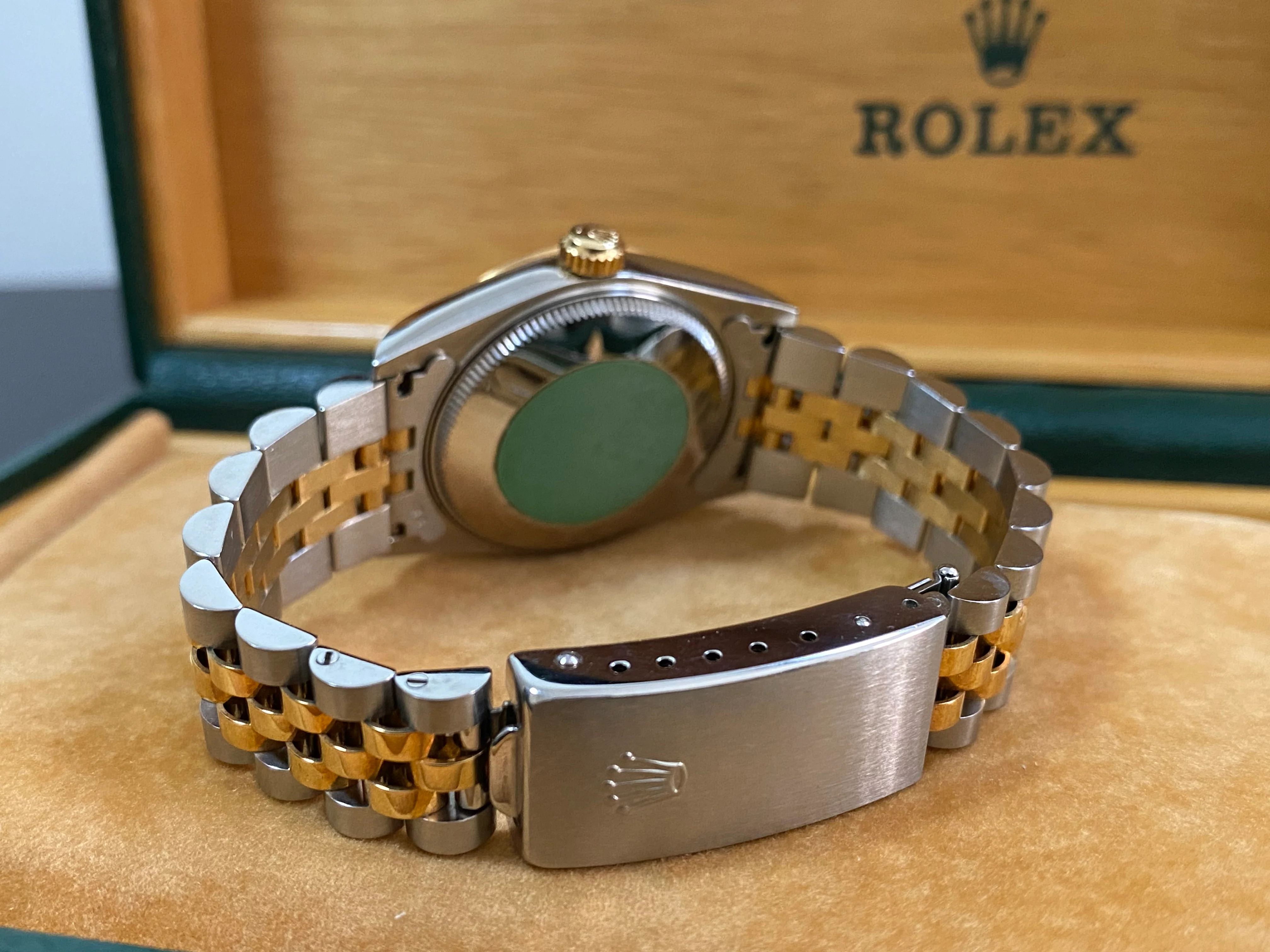 Rolex Steel and Yellow Gold Datejust 31 - S Serial - Fluted Bezel - Champagne Roman Dial - Jubilee Bracelet - 68273