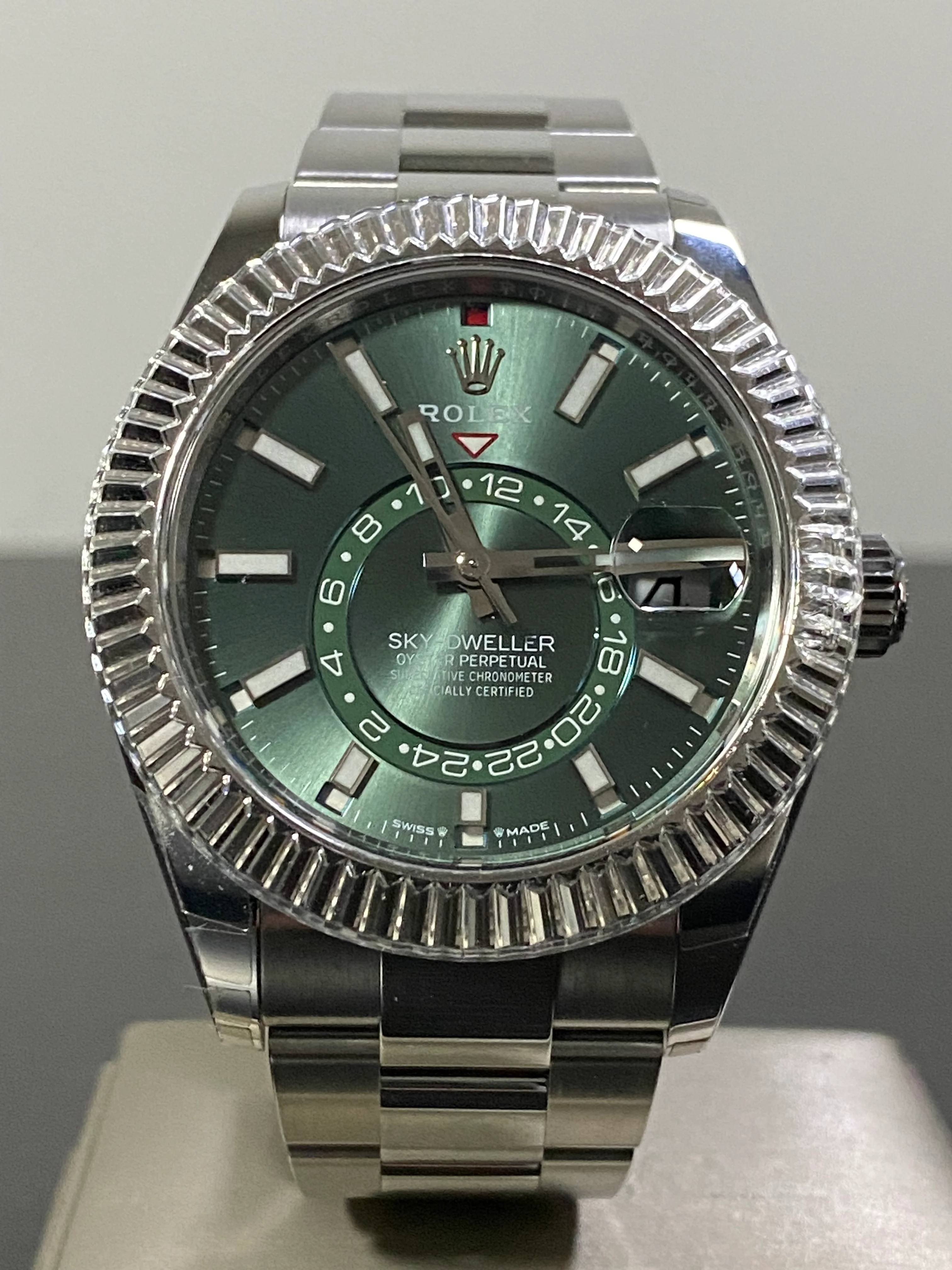 Rolex Steel Sky-Dweller - 2023 - Mint Green Dial - Oyster Bracelet - 336934