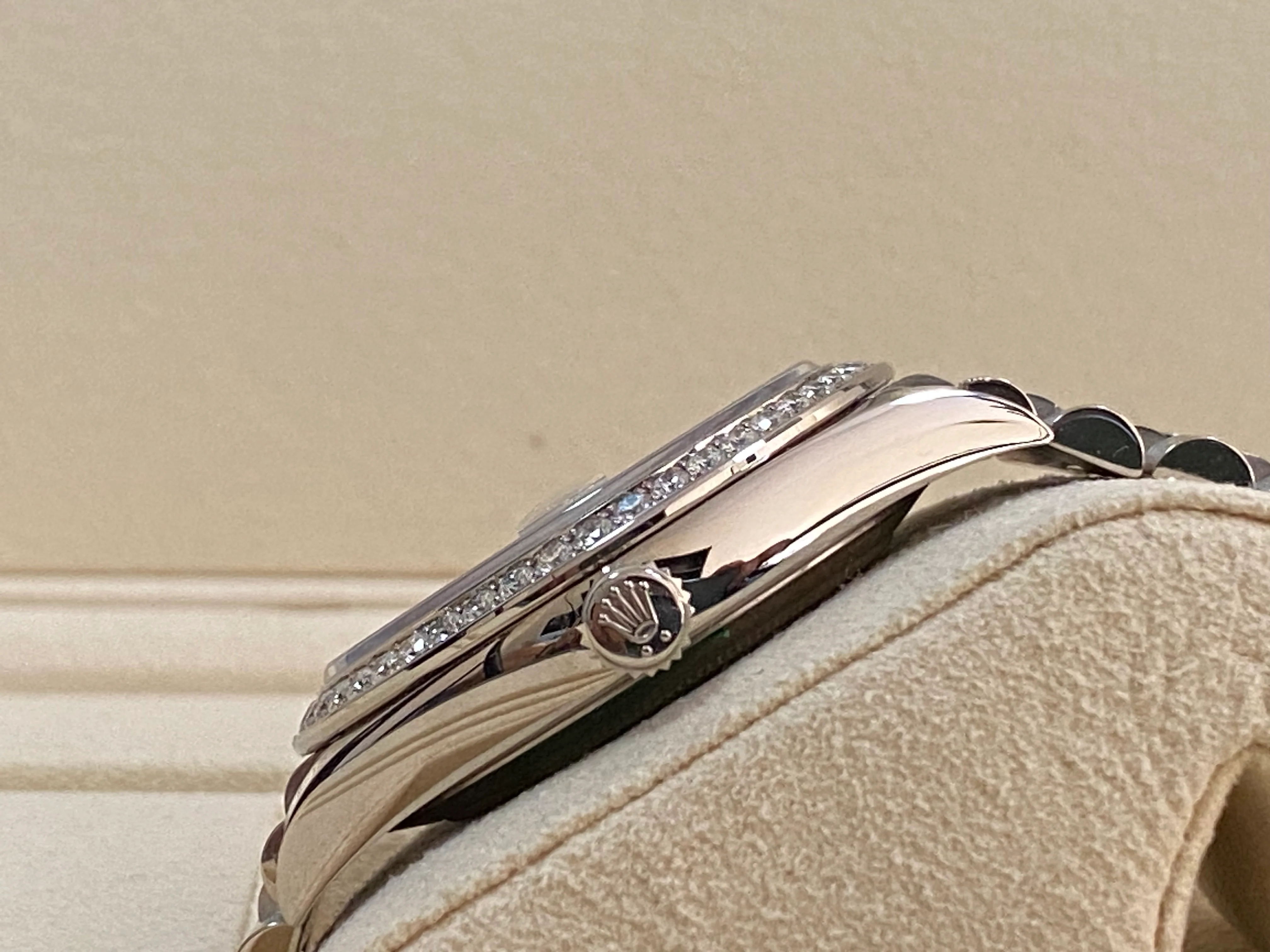 Rolex White Gold Day-Date 40 - 2023 - Diamond Bezel - Paved Diamond Baguette Dial - President Bracelet - 228349RBR *COMPLETE SET*