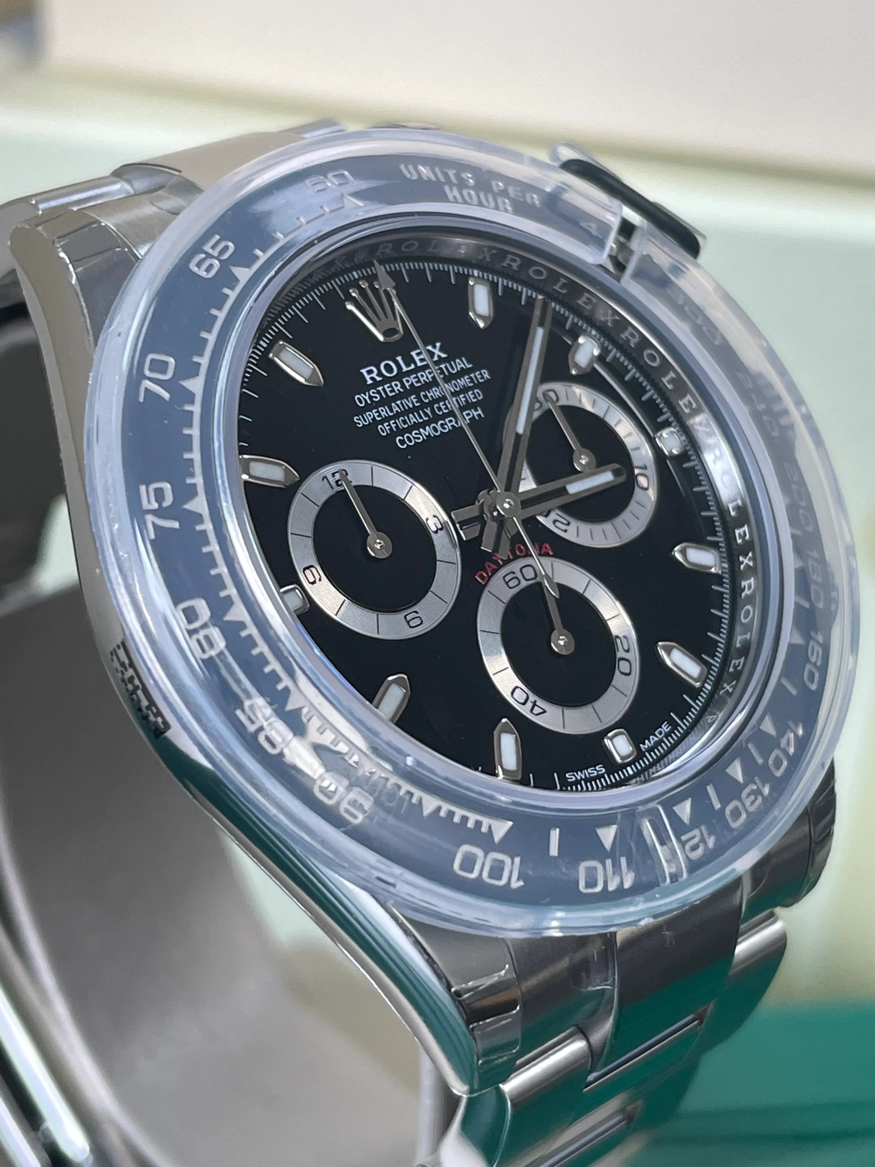 Rolex Steel Cosmograph Daytona - 2023 - Black Index Dial - 116500LN *FULL STICKERS*