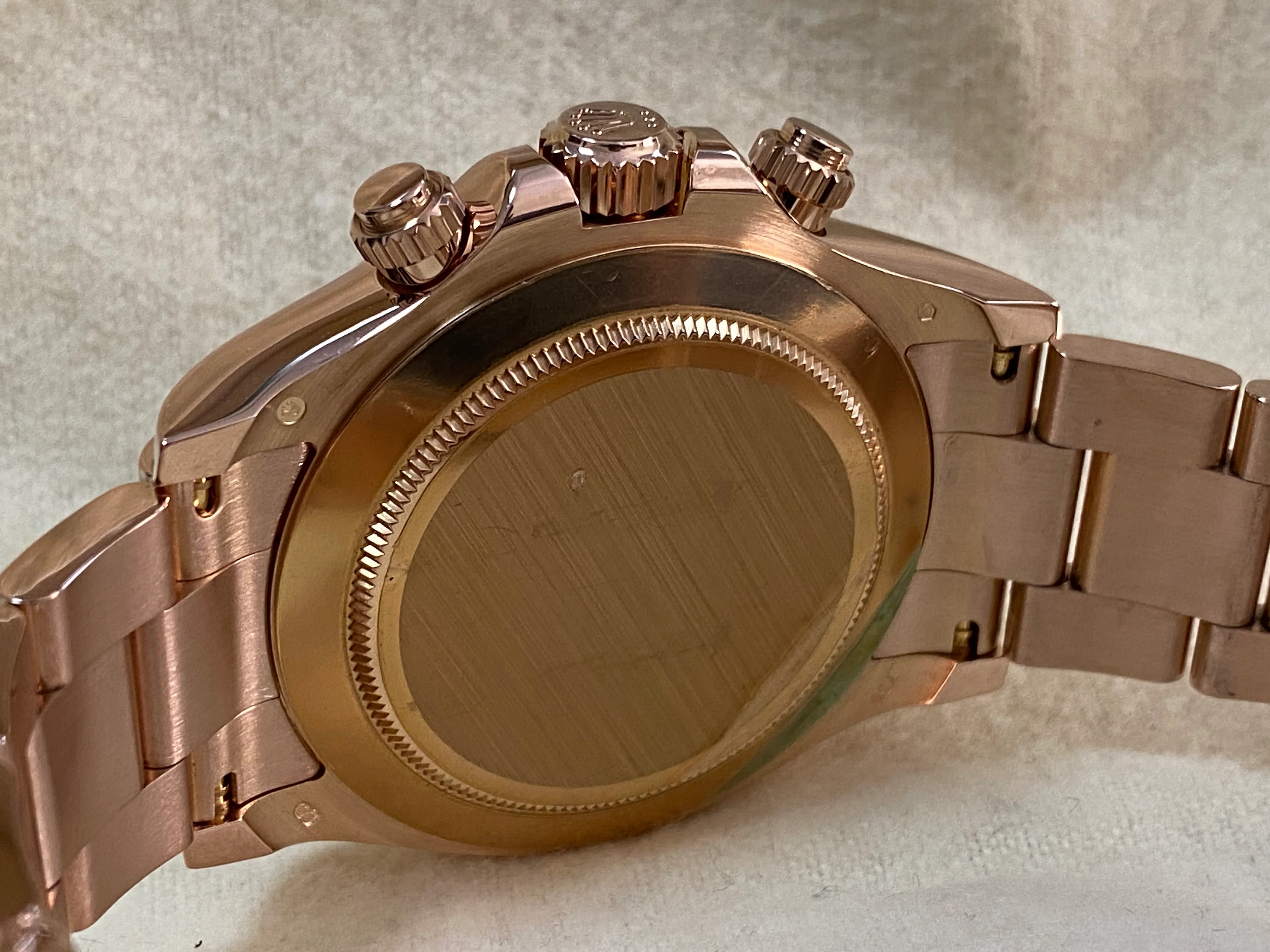 Rolex Everose Gold Cosmograph Daytona - 2014 - Chocolate Arabic Dial - 116505 *COMPLETE*