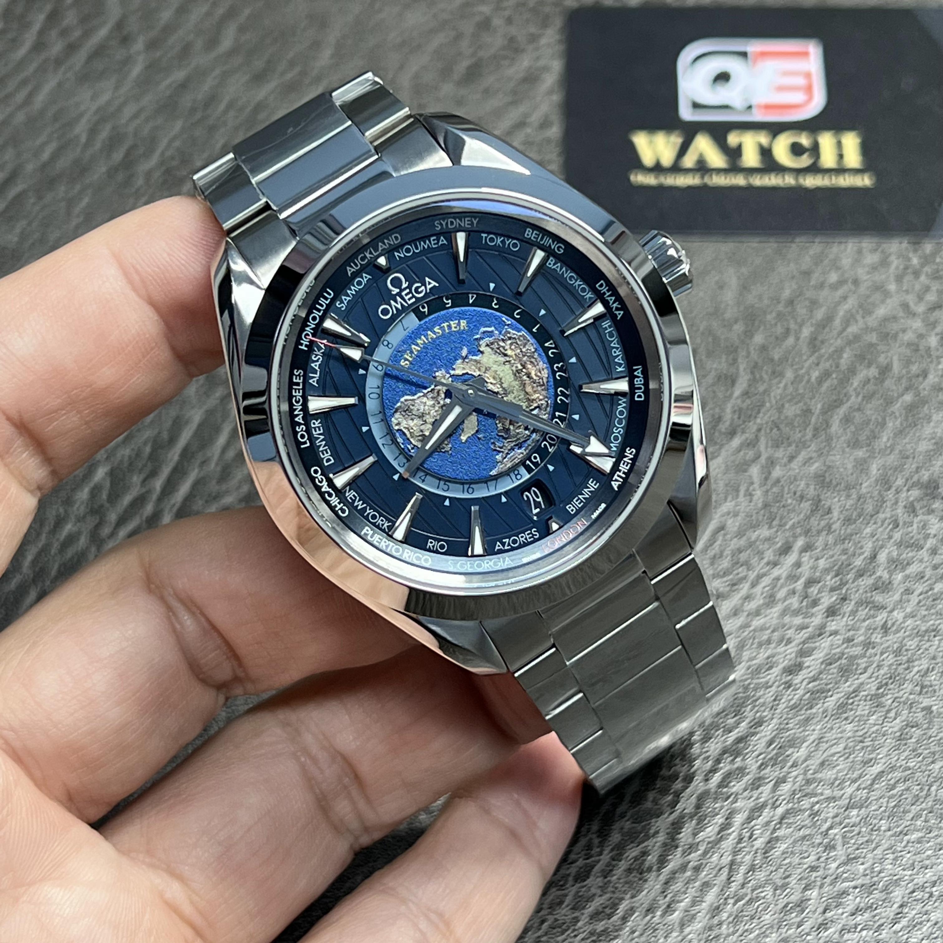Omega Seamaster Aqua Terra 150m Co-Axial Master Chronometer GMT WorldTimer 43mm Super Clone