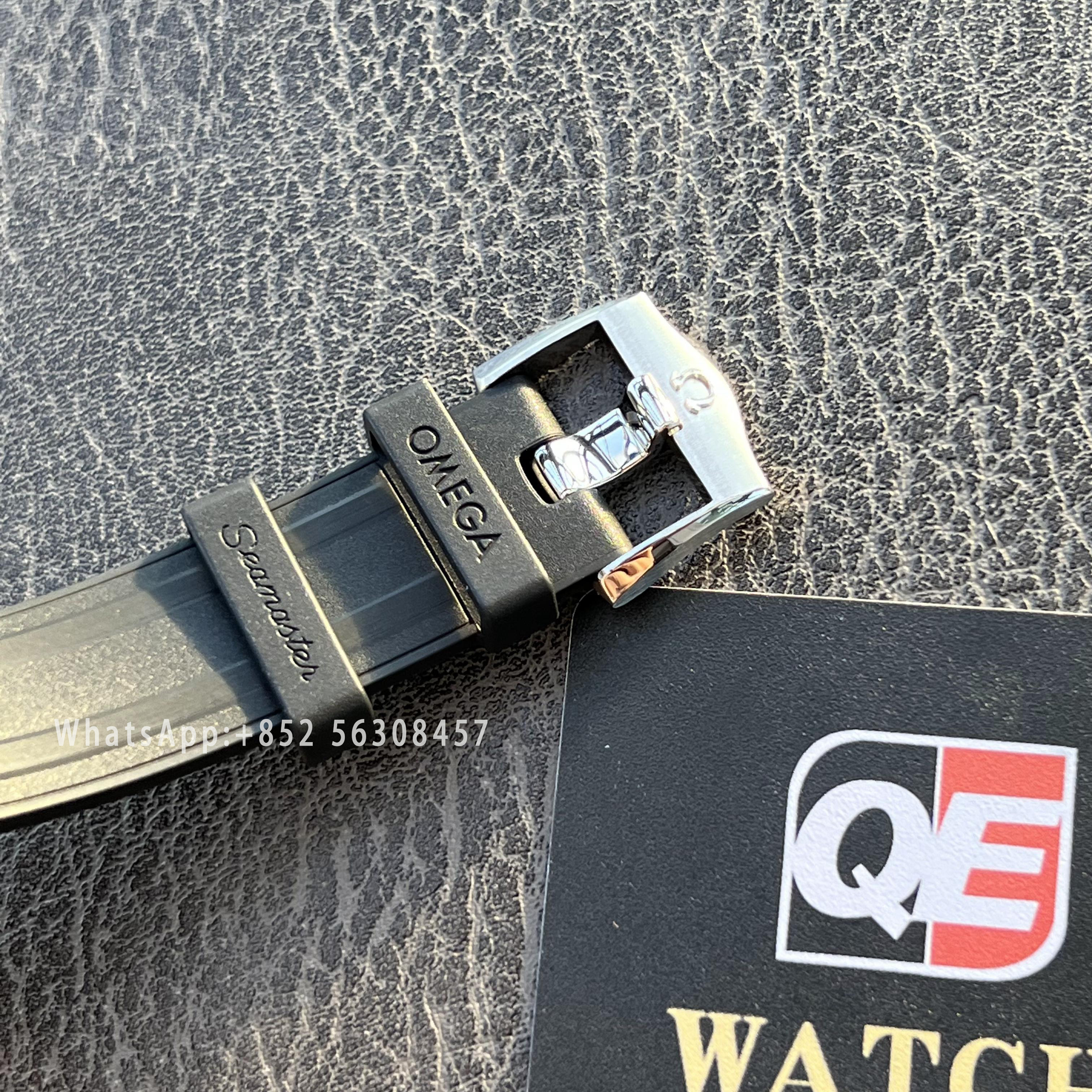 Omega Seamaster Diver 300M White Ceramic Bezel White Ceramic Dial on Rubber Strap 42mm Super Clone