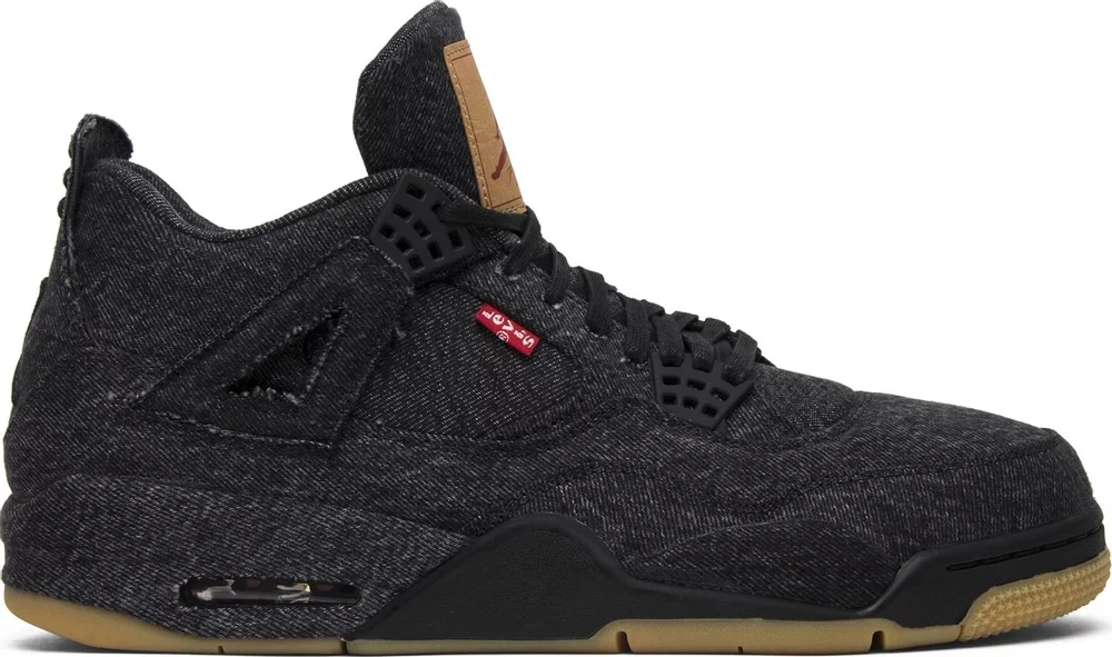 Levi's x Air Jordan 4 Retro 'Black Denim' AO2571-001