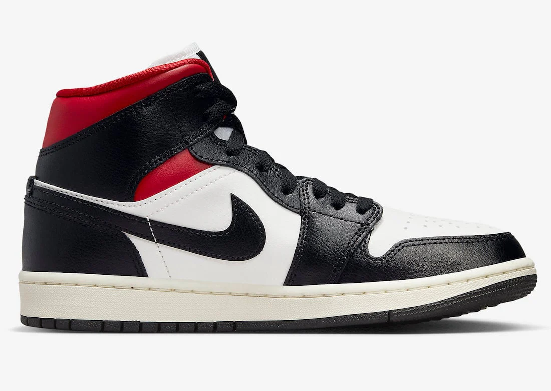 Wmns Air Jordan 1 Mid Gym Red Panda  BQ6472-061