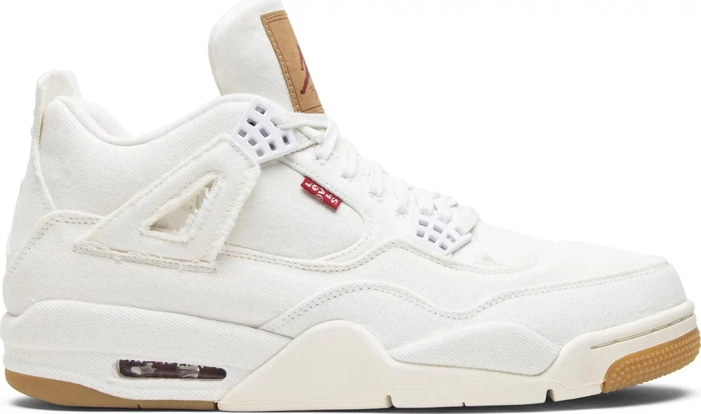 Levi's x Air Jordan 4 Retro 'White Denim' AO2571-100