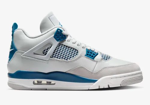 Kids' Air Jordan 4 Retro Industrial Blue HF4281-141