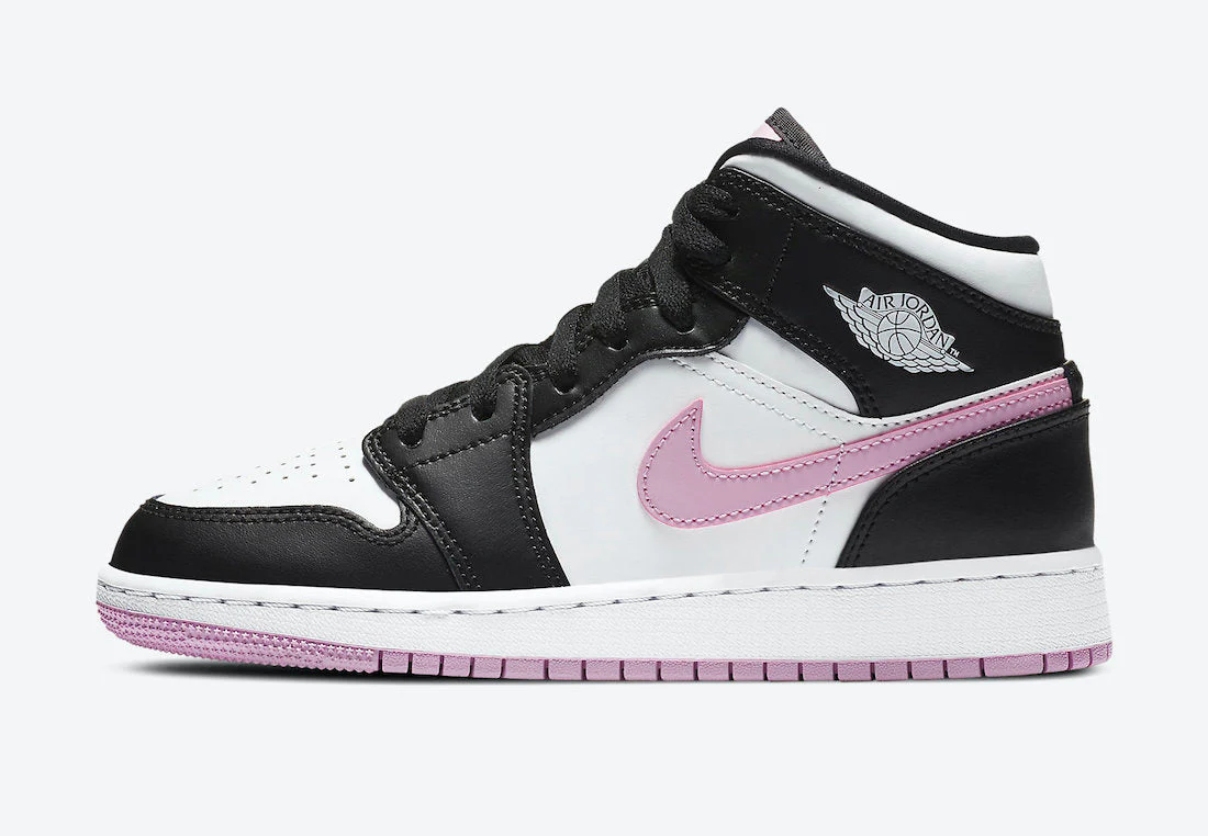 Air Jordan 1 Mid 'White Light Arctic Pink' 555112-103