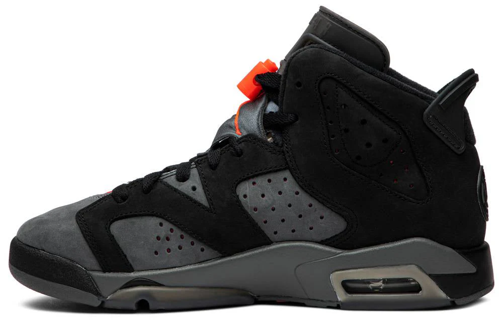 Paris Saint-Germain x Air Jordan 6 Retro BG Iron Grey CN1078-001