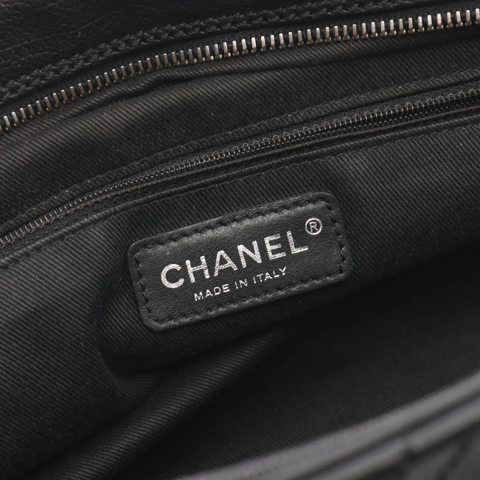 Chanel Leather Diamond Stitch Tote Bag