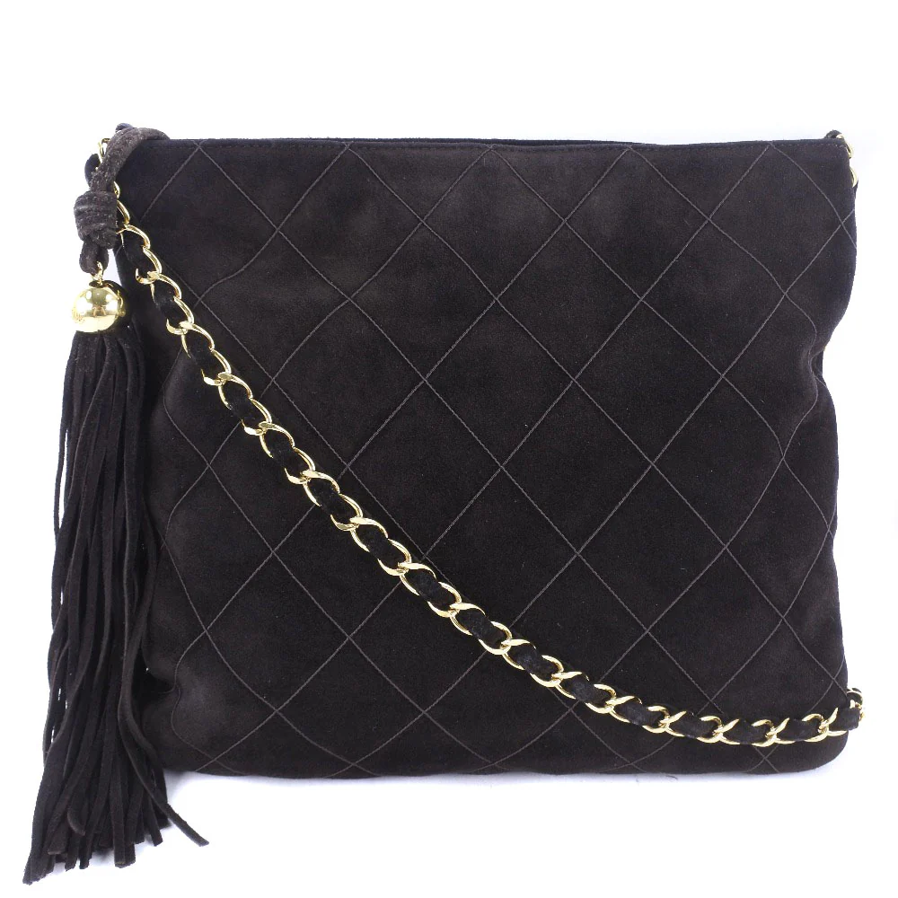 Chanel Suede Chain Shoulder Bag