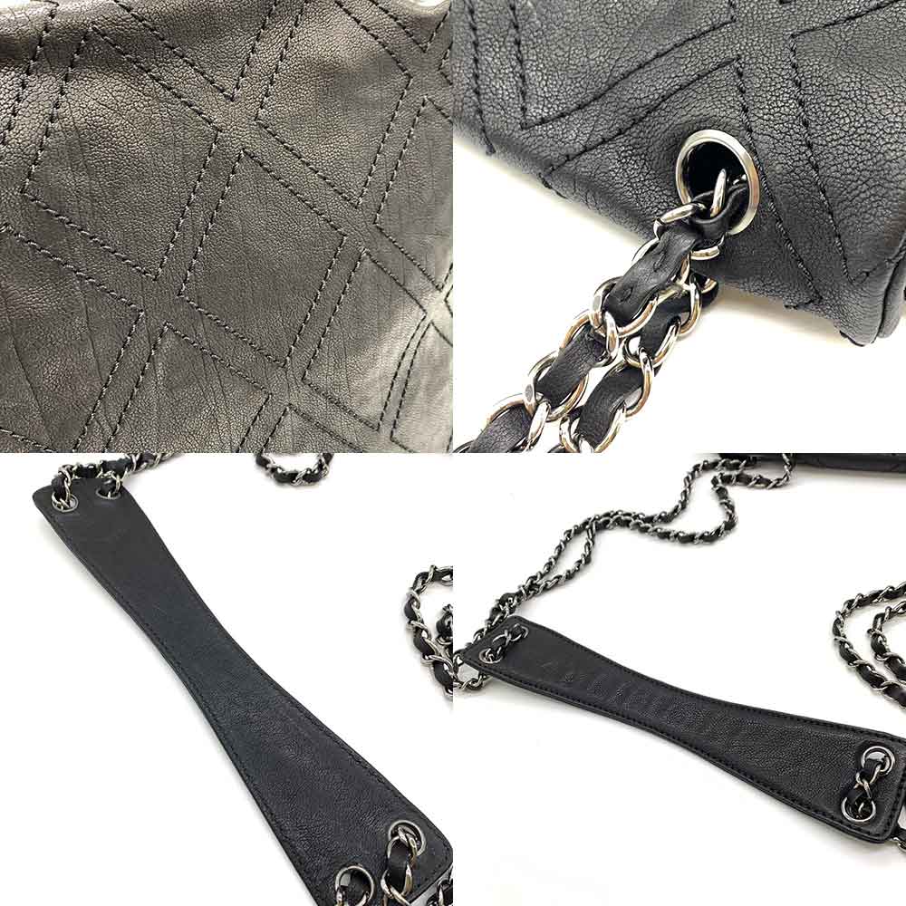 Chanel Wild Stitch Leather Chain Shoulder Bag