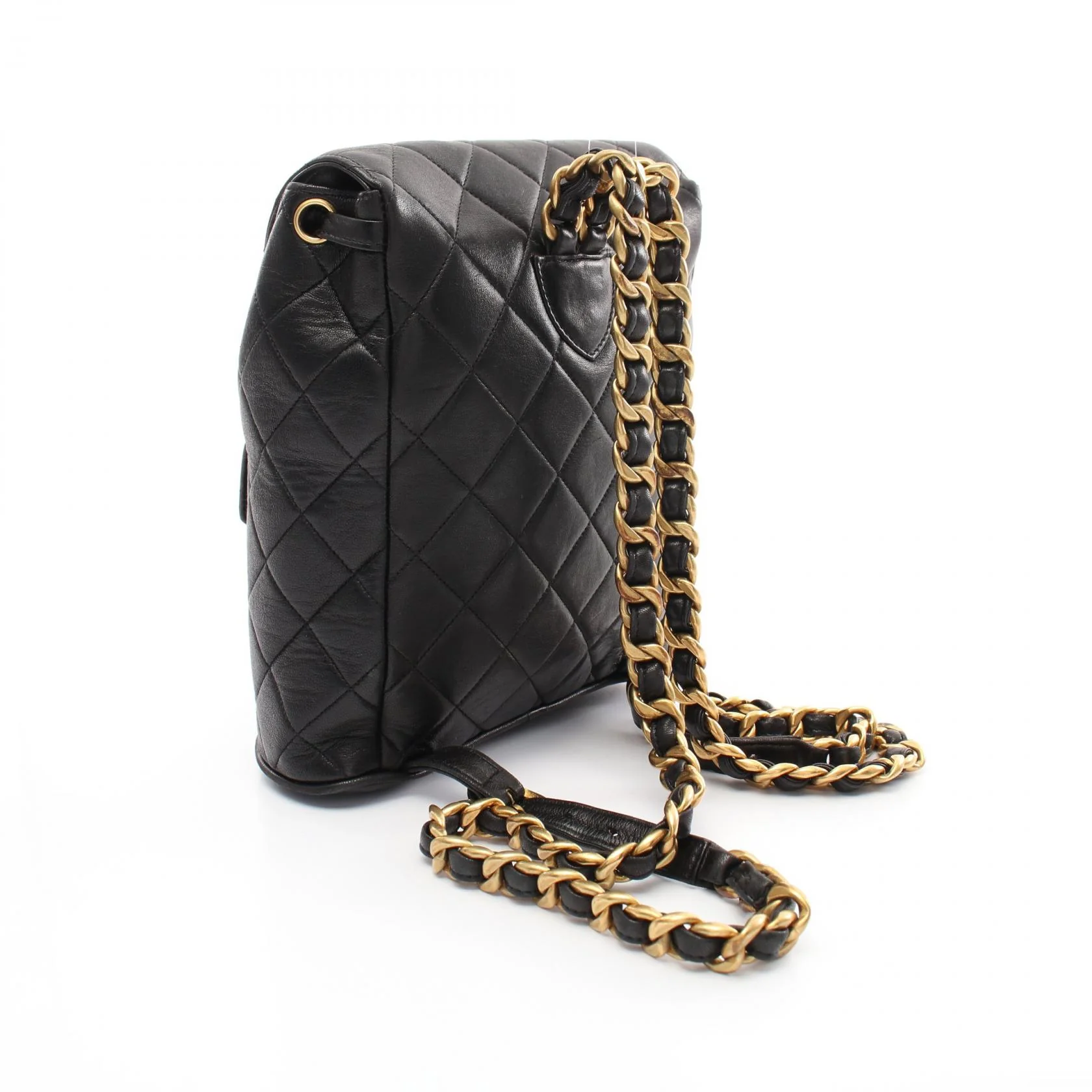 Chanel Matelasse Lambskin Backpack Black