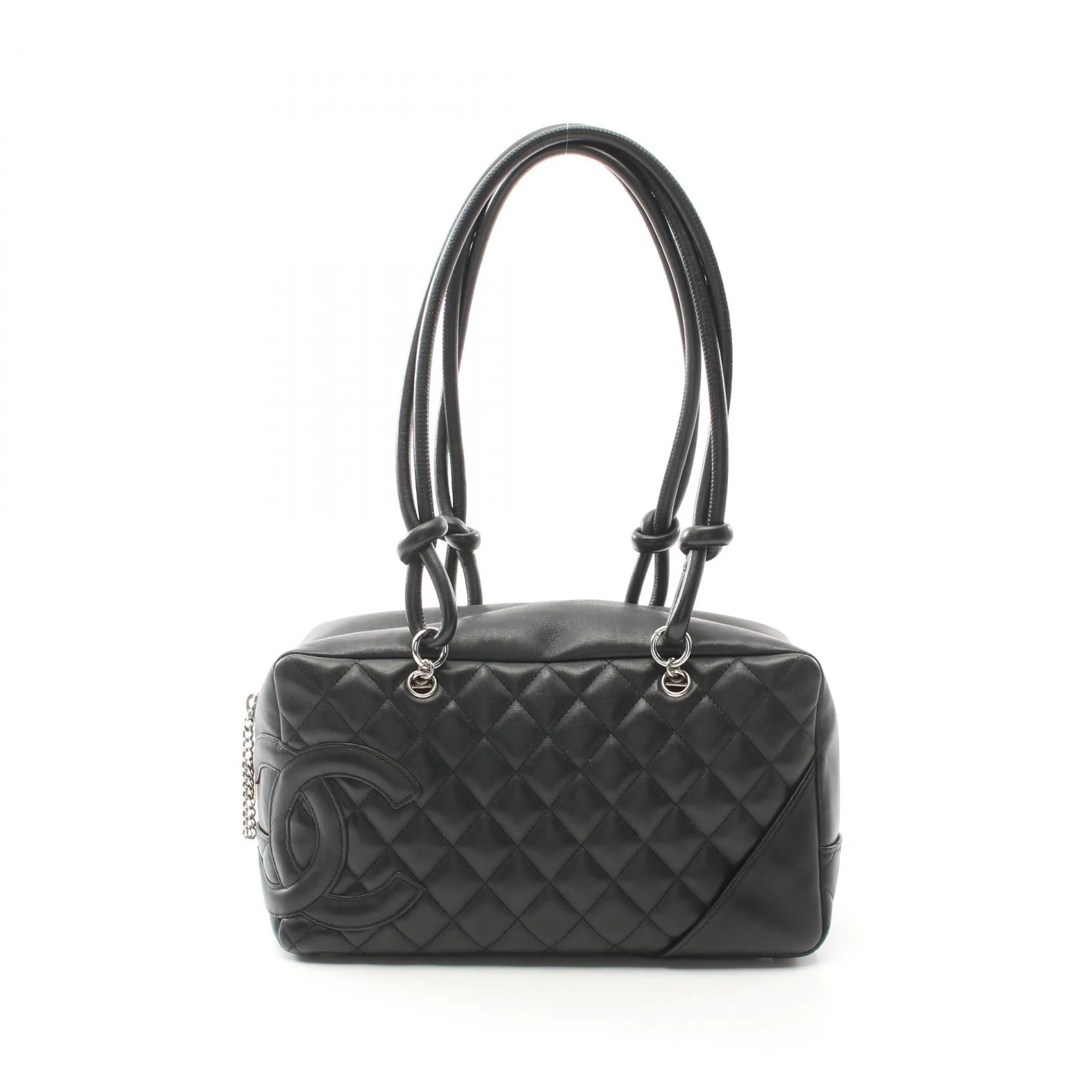 Chanel Cambon Line Leather Bowling Shoulder Bag