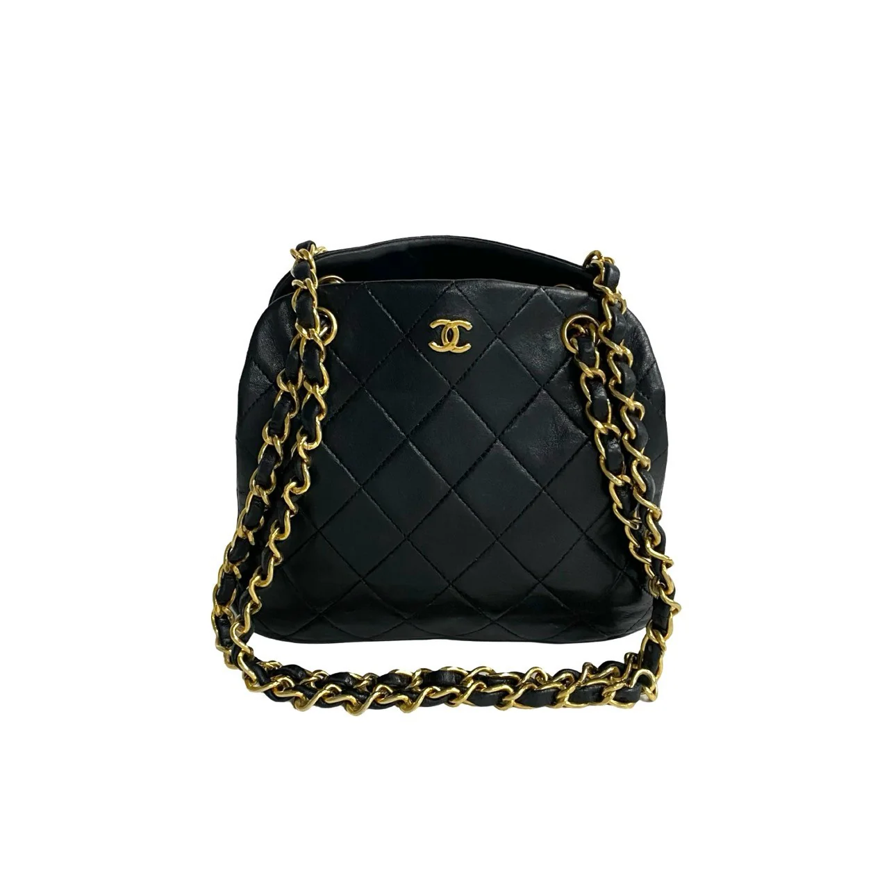 Chanel Lambskin Matelasse Chain Shoulder Bag