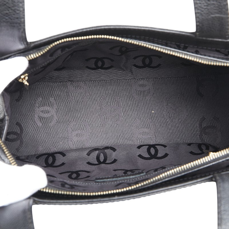 Chanel Caviar Skin Coco Mark Tote Bag