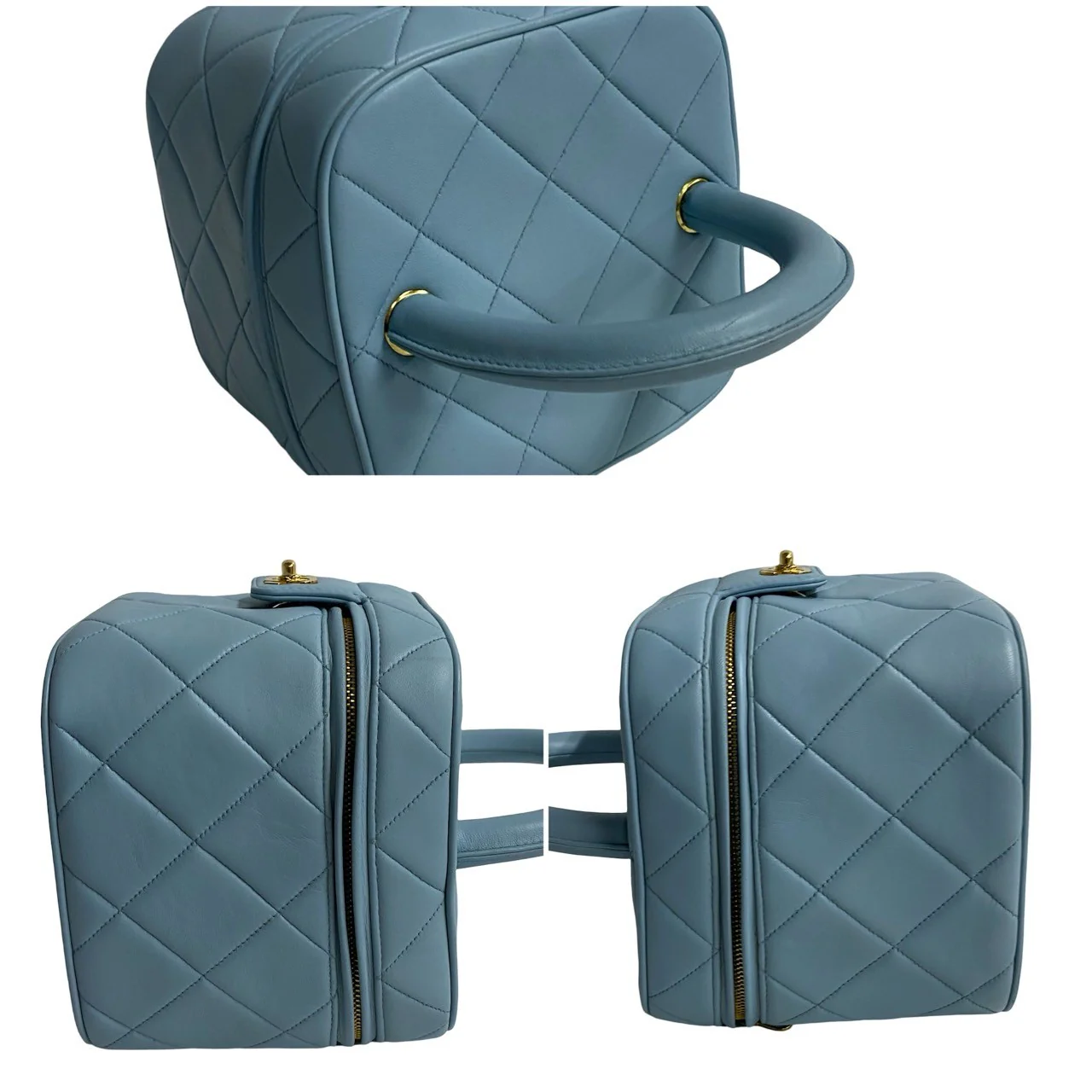 Chanel Lambskin Matelasse Coco Handbag Vanity