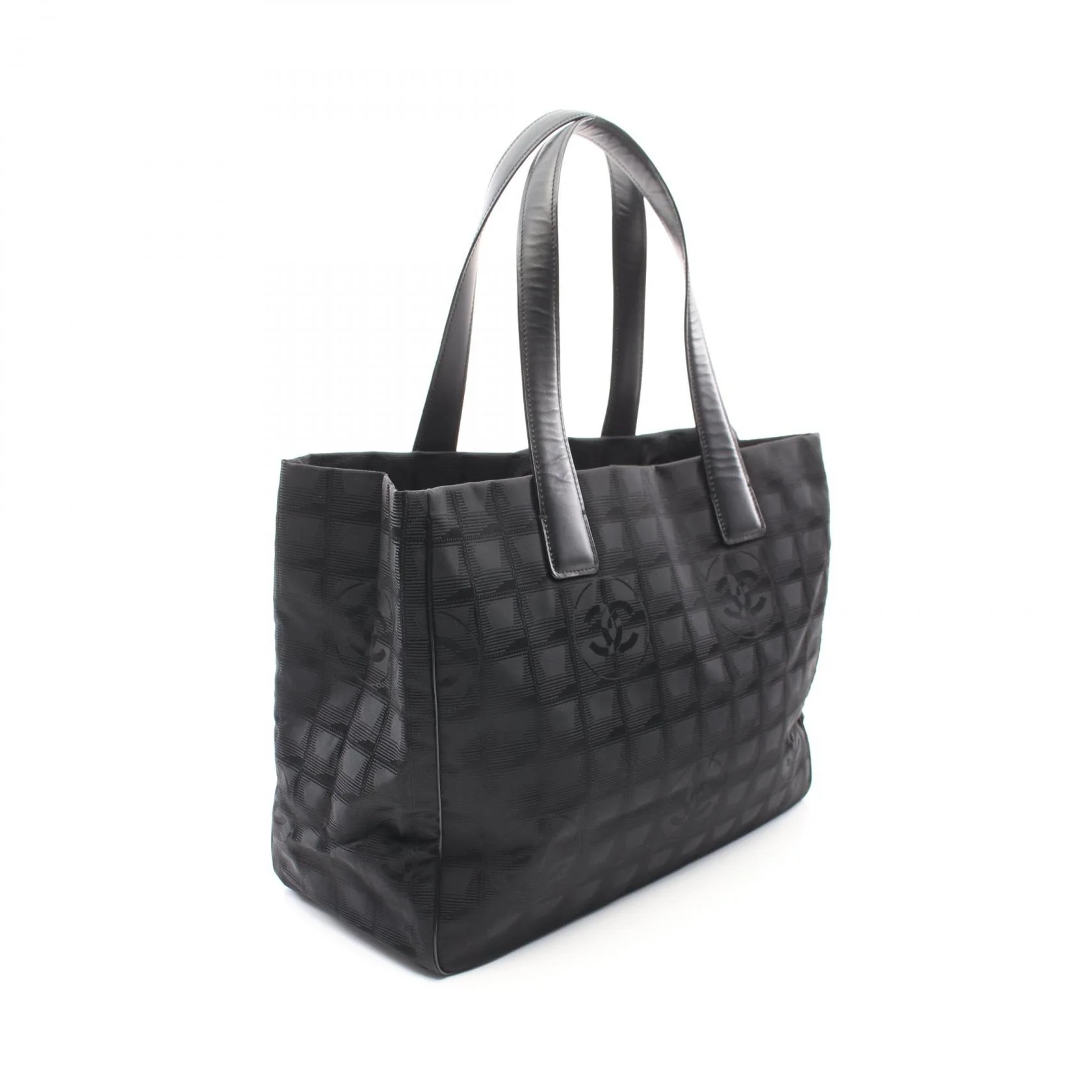Chanel Nylon Canvas Leather Tote Bag A15991