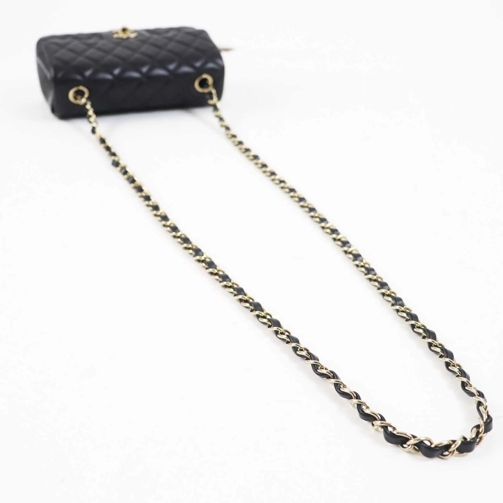 Chanel Mini Matelasse Chain Bag Black