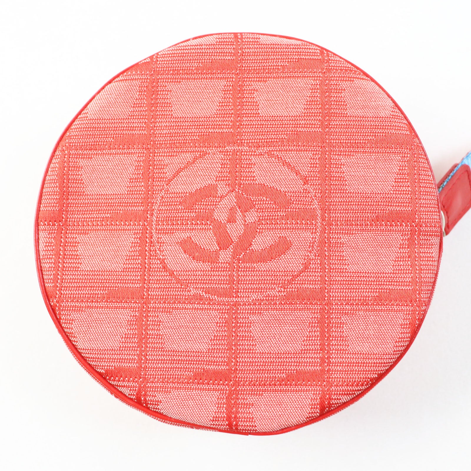 Chanel Nylon Travel Line Round Pouch