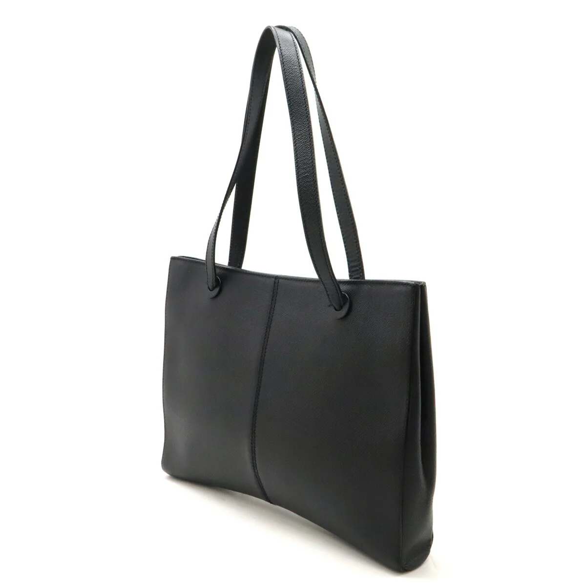 Chanel Coco Mark Leather Tote Bag Black