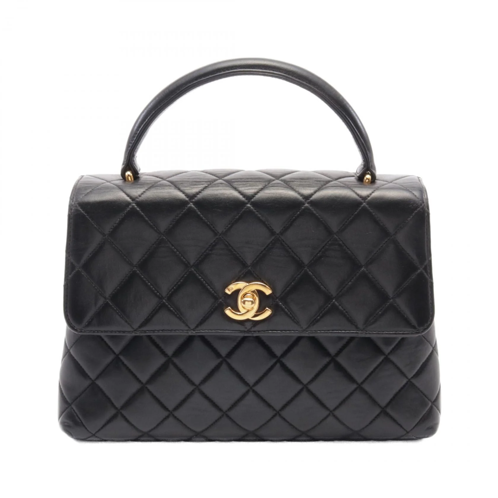 Chanel Matelasse Lambskin Handbag Black