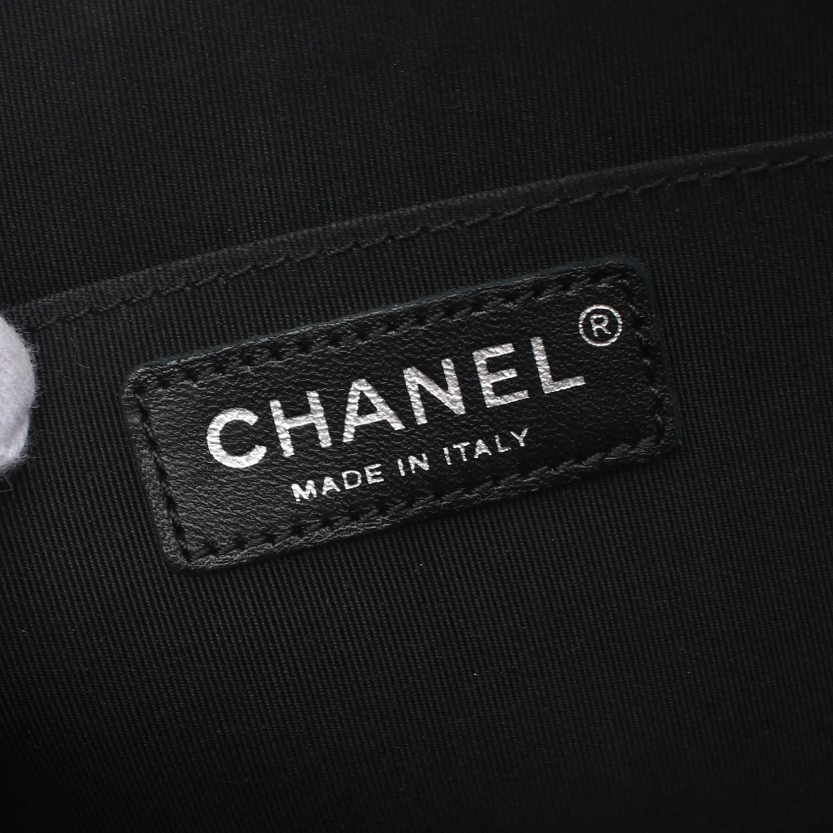 Chanel Leather V-Stitch Shoulder Bag