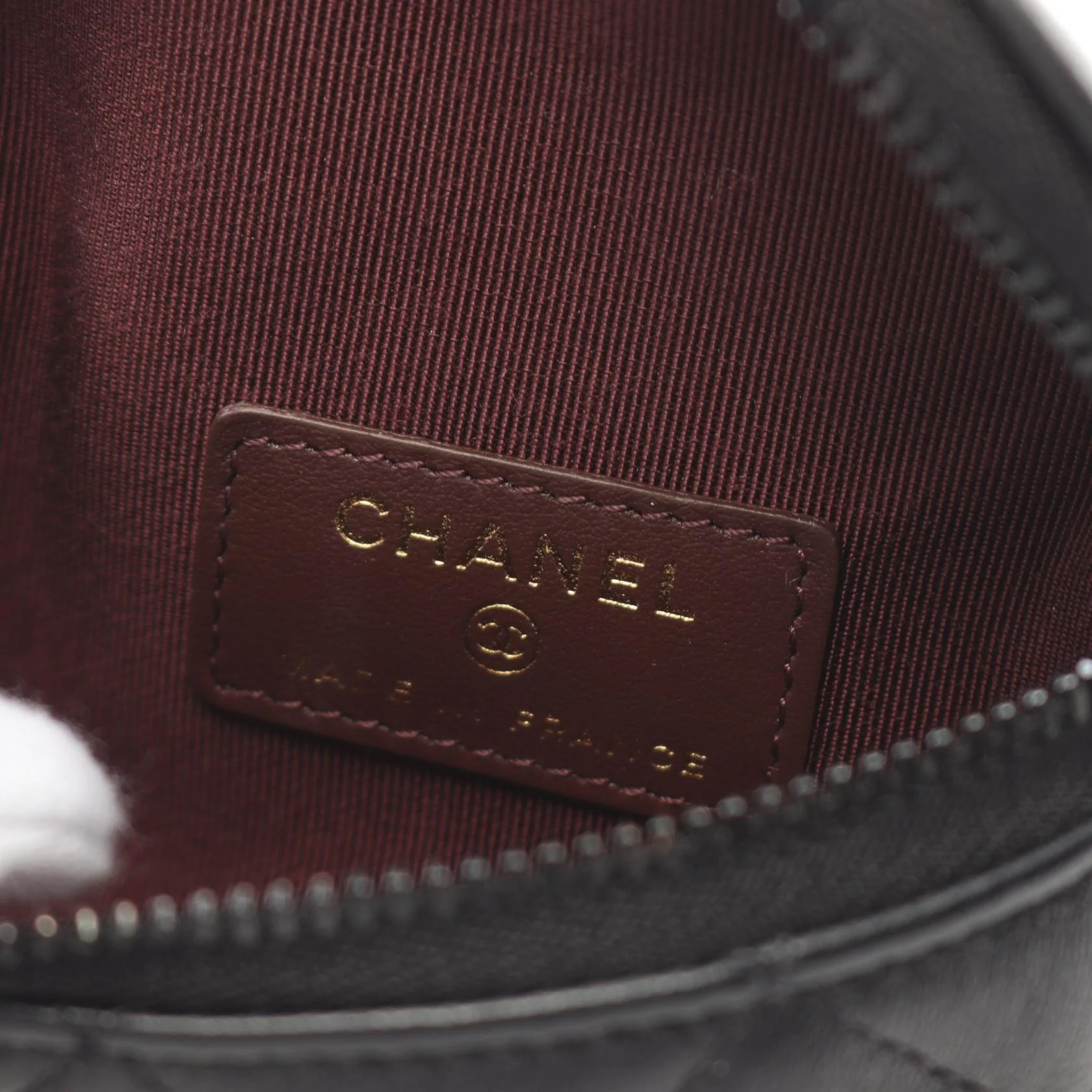 Chanel Lambskin Matelasse Mini Wrist Pouch